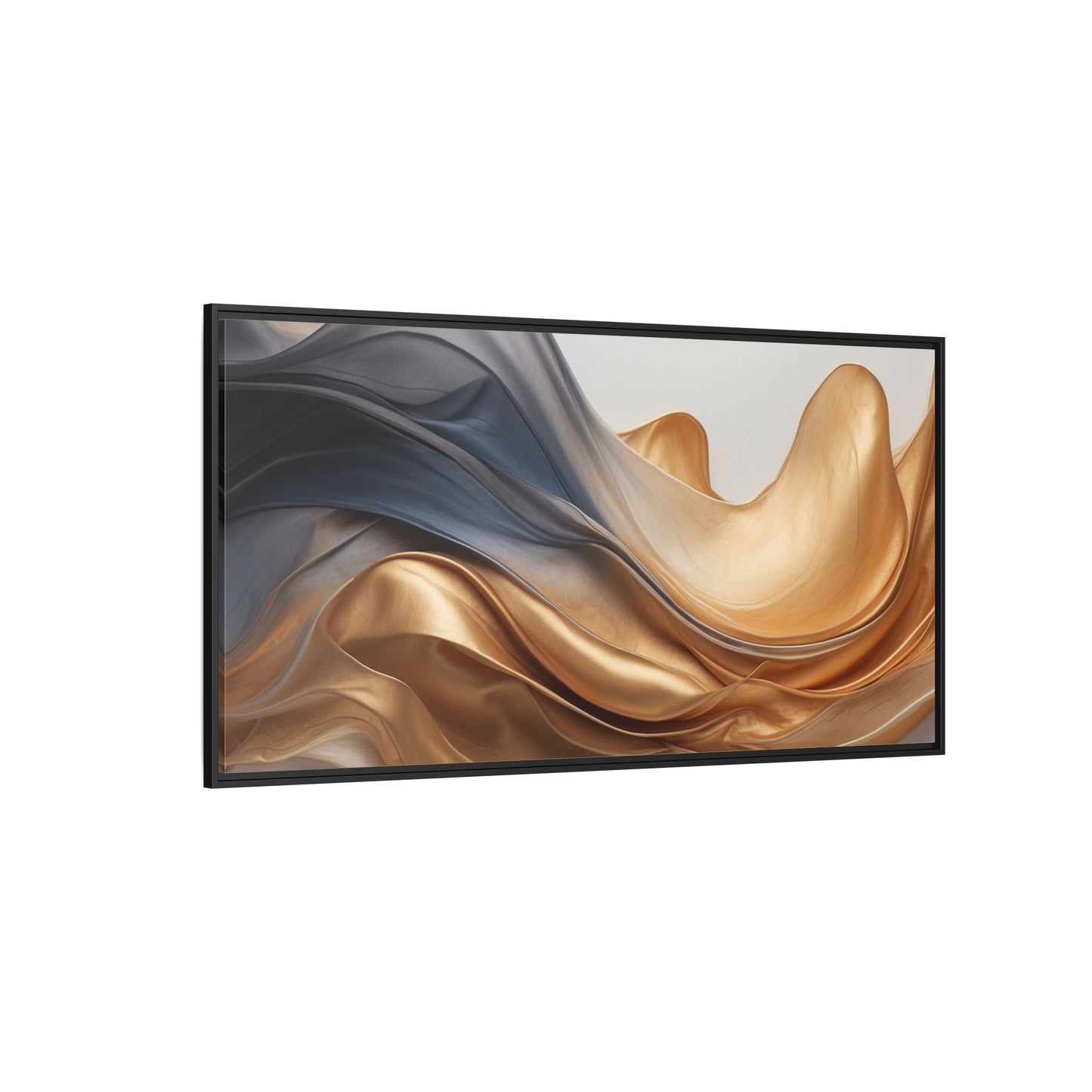 Abstract Matte Canvas Art Print - Framed Multi-color Wall Decor