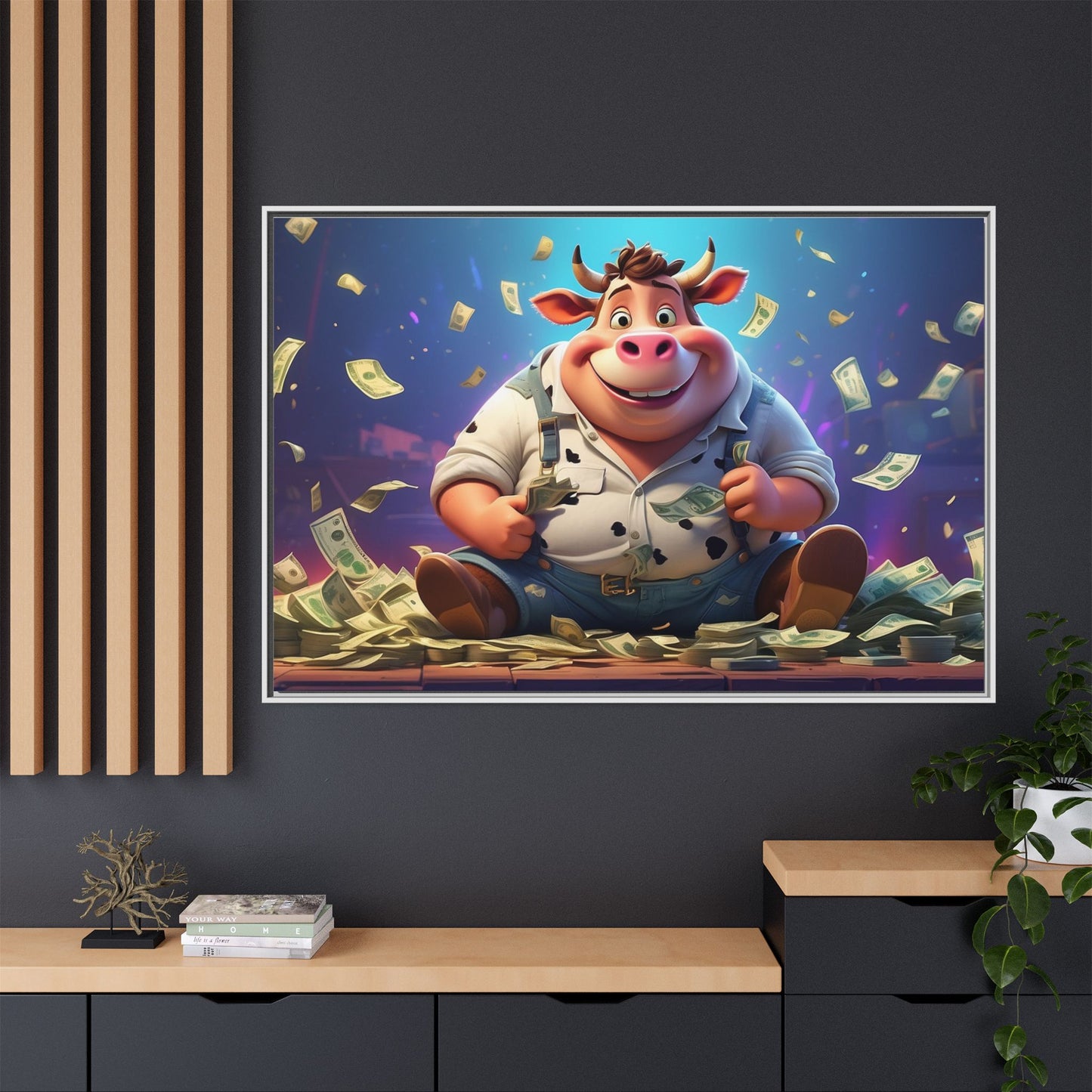 Matte Canvas, Framed (Multi-color)