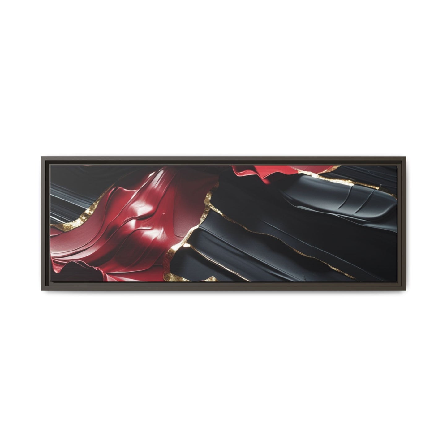 Elegant Abstract Framed Canvas Art - Multi-color Wall Decor