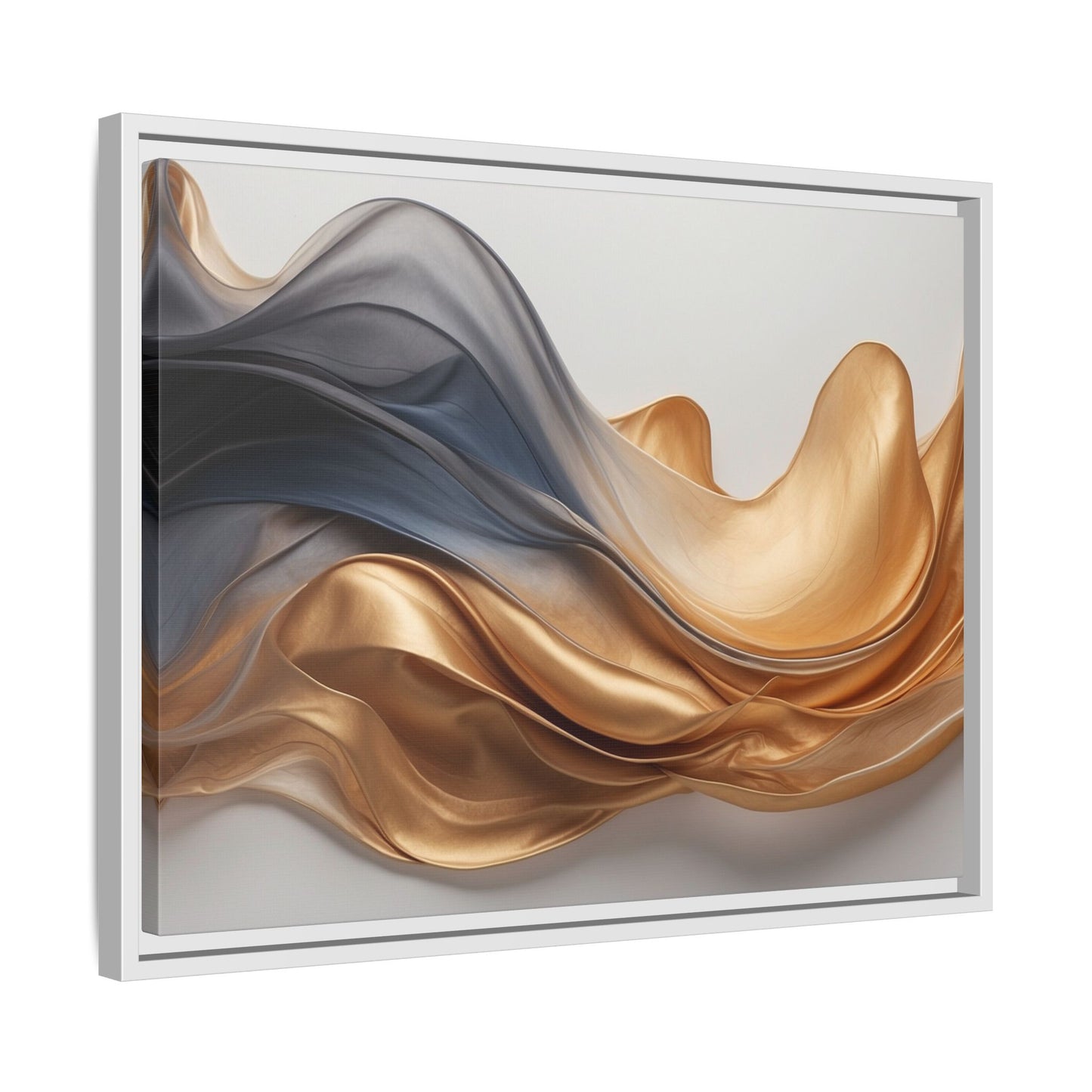 Abstract Matte Canvas Art Print - Framed Multi-color Wall Decor