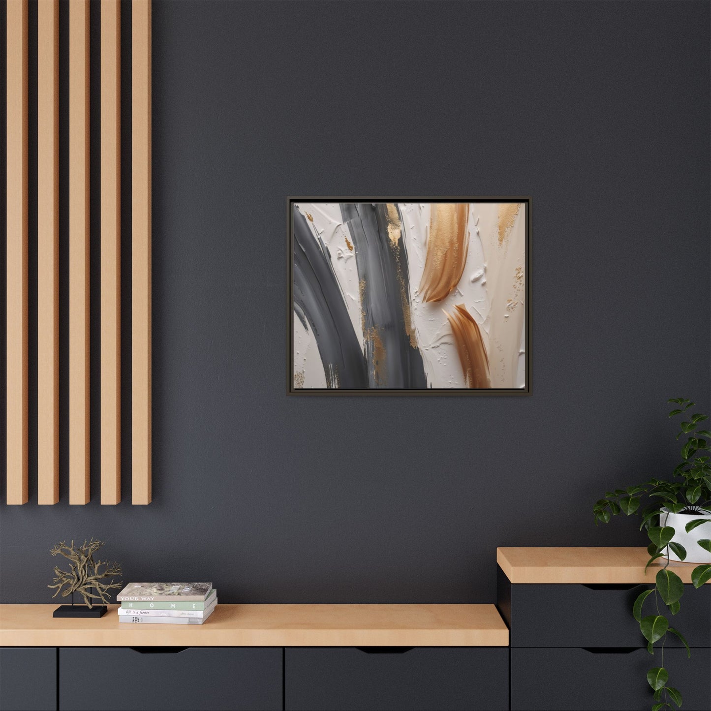Matte Canvas, Framed (Multi-color)