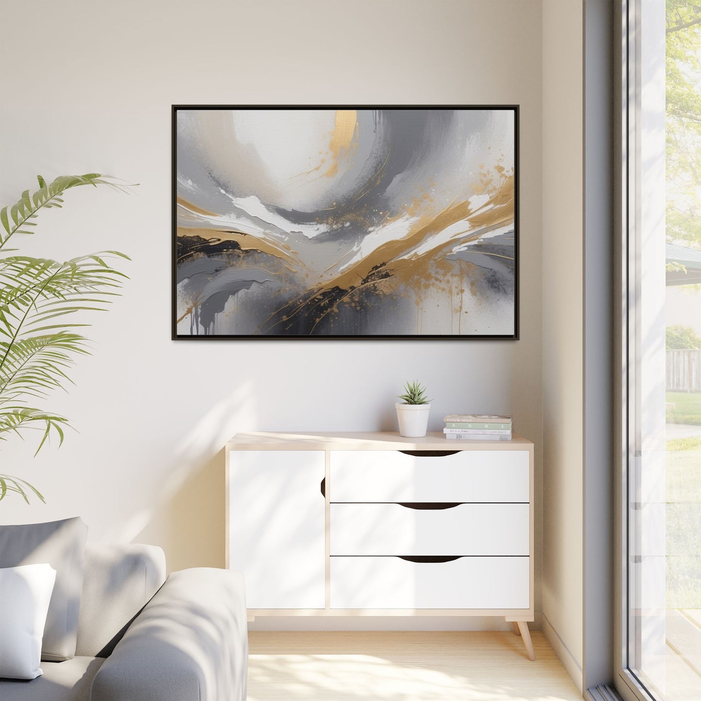 Matte Canvas, Framed (Multi-color)