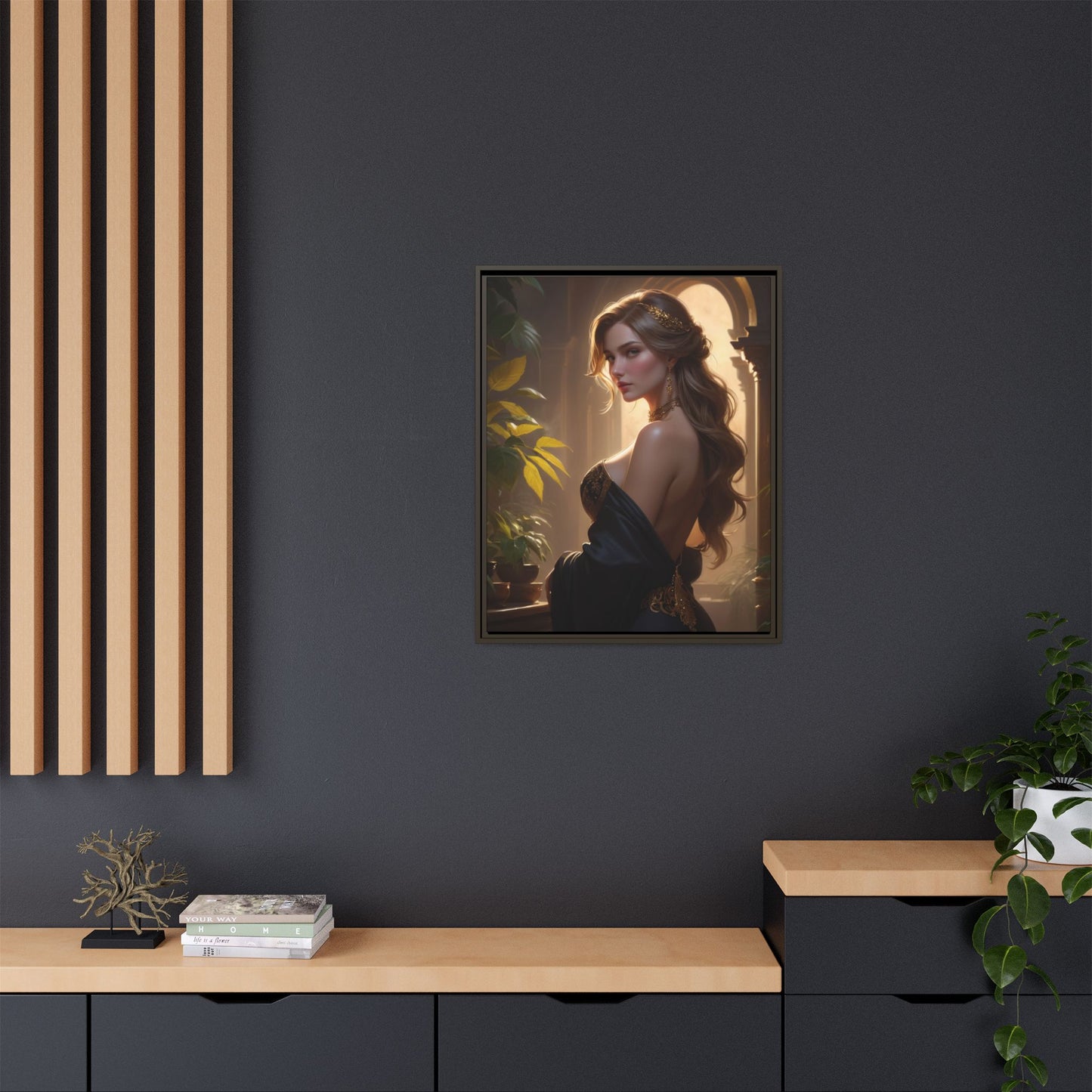 Matte Canvas, Framed (Multi-color)