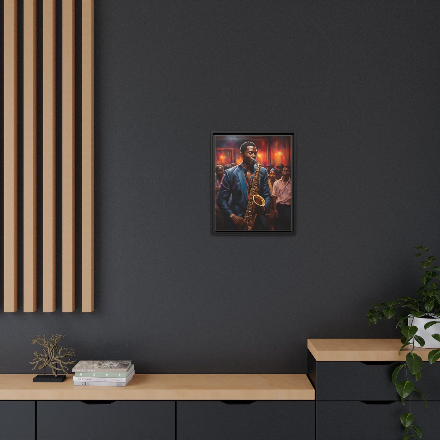 Matte Canvas, Framed (Multi-color)