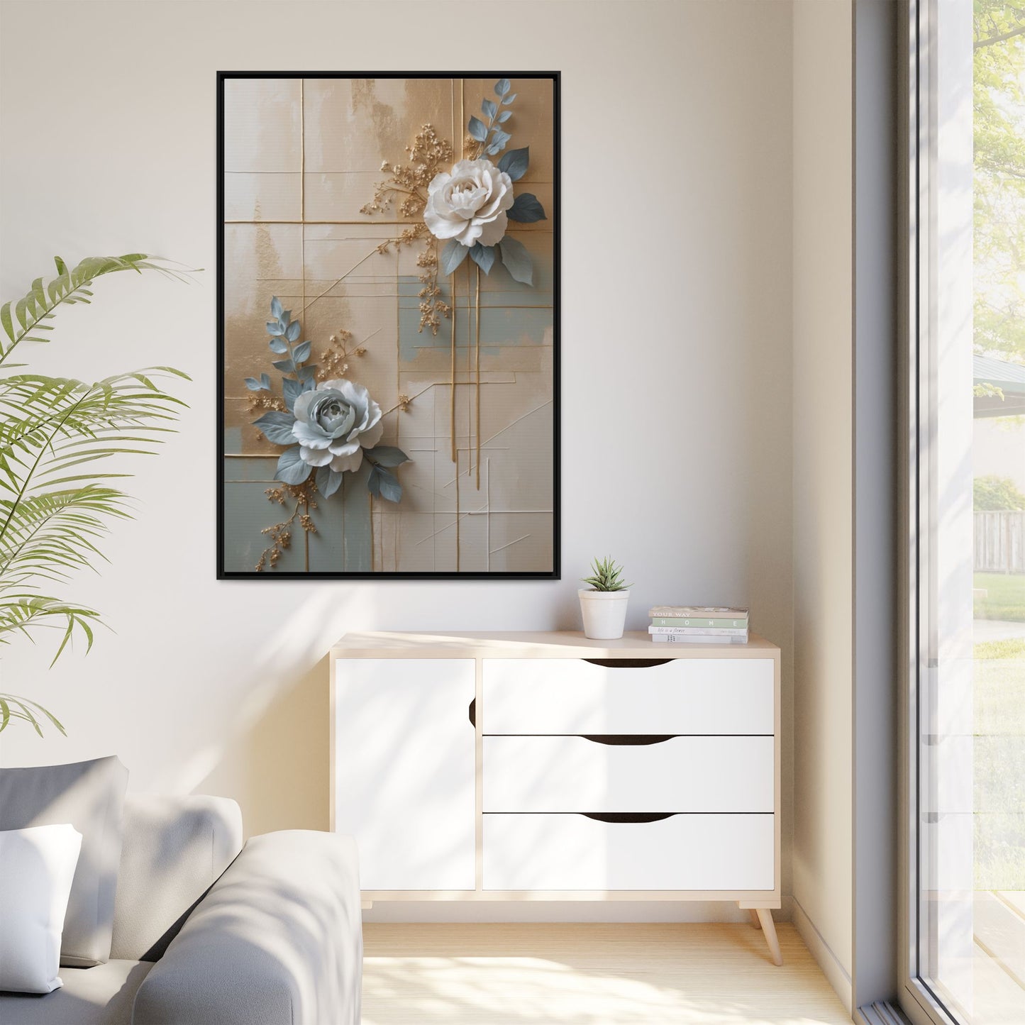 Matte Canvas, Framed (Multi-color)