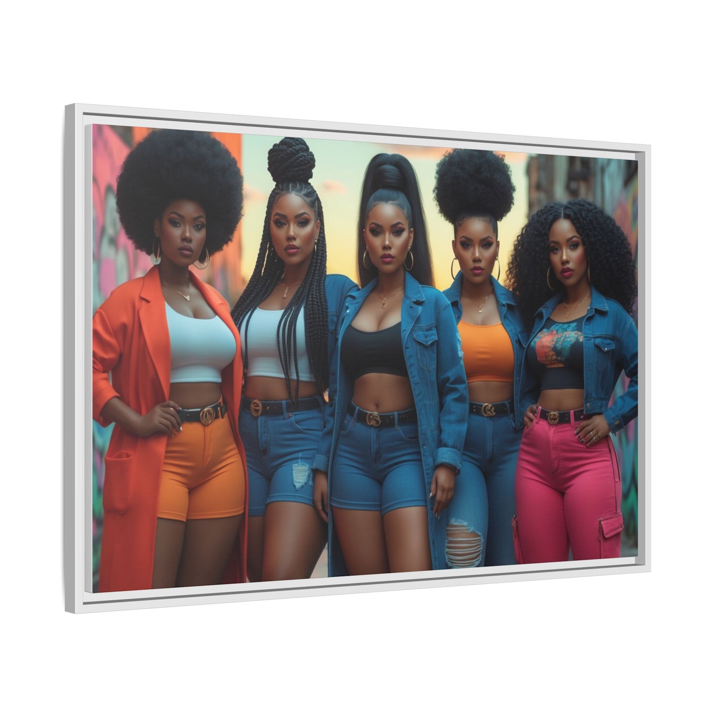 Matte Canvas, Framed (Multi-color)
