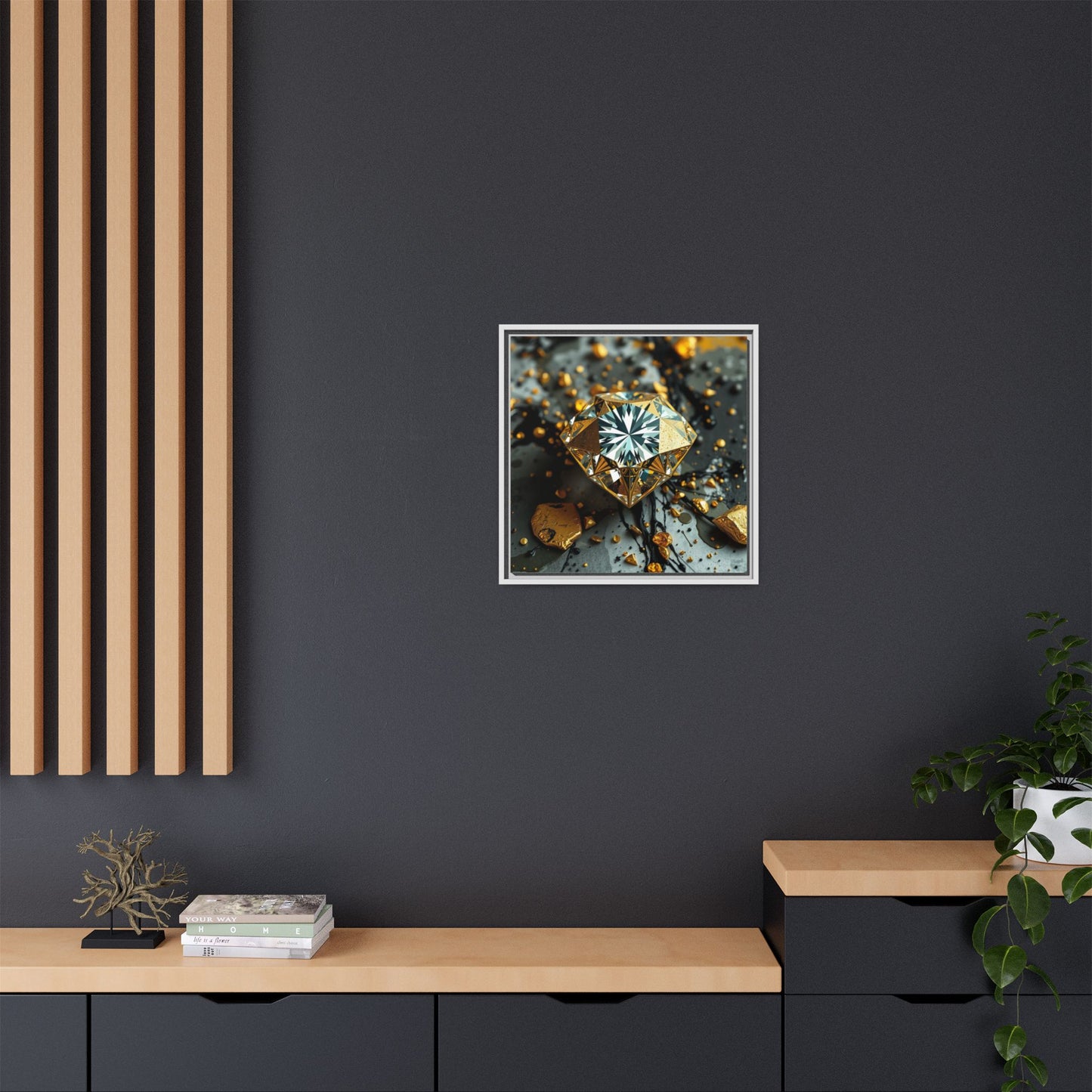 Matte Canvas, Framed (Multi-color)