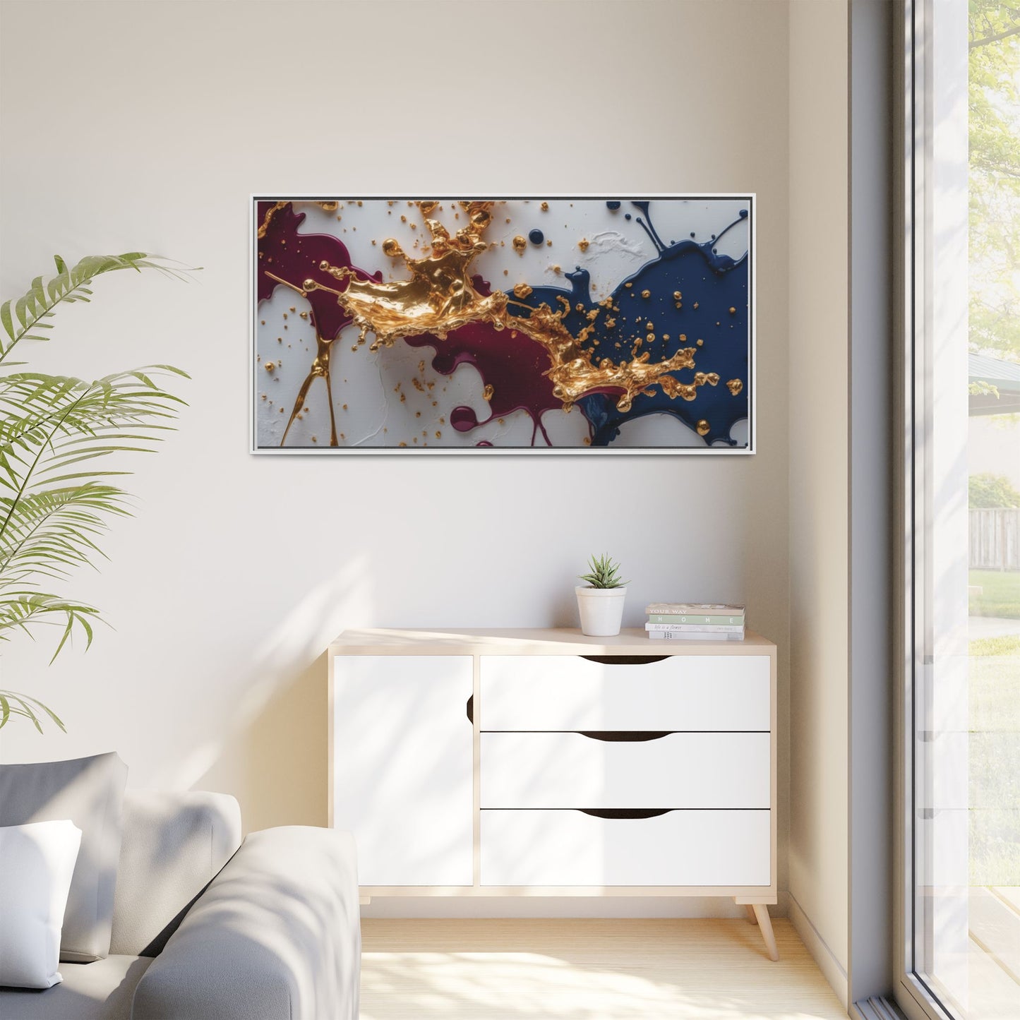 Matte Canvas, Framed (Multi-color)