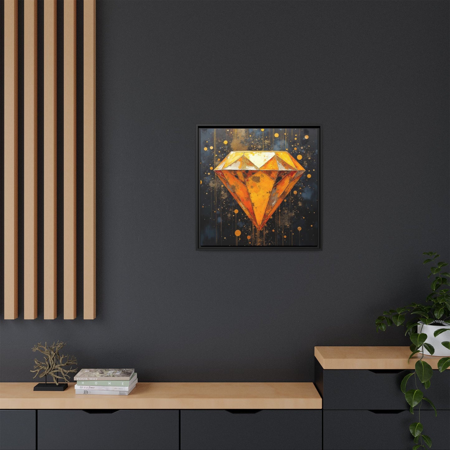 Matte Canvas, Framed (Multi-color)