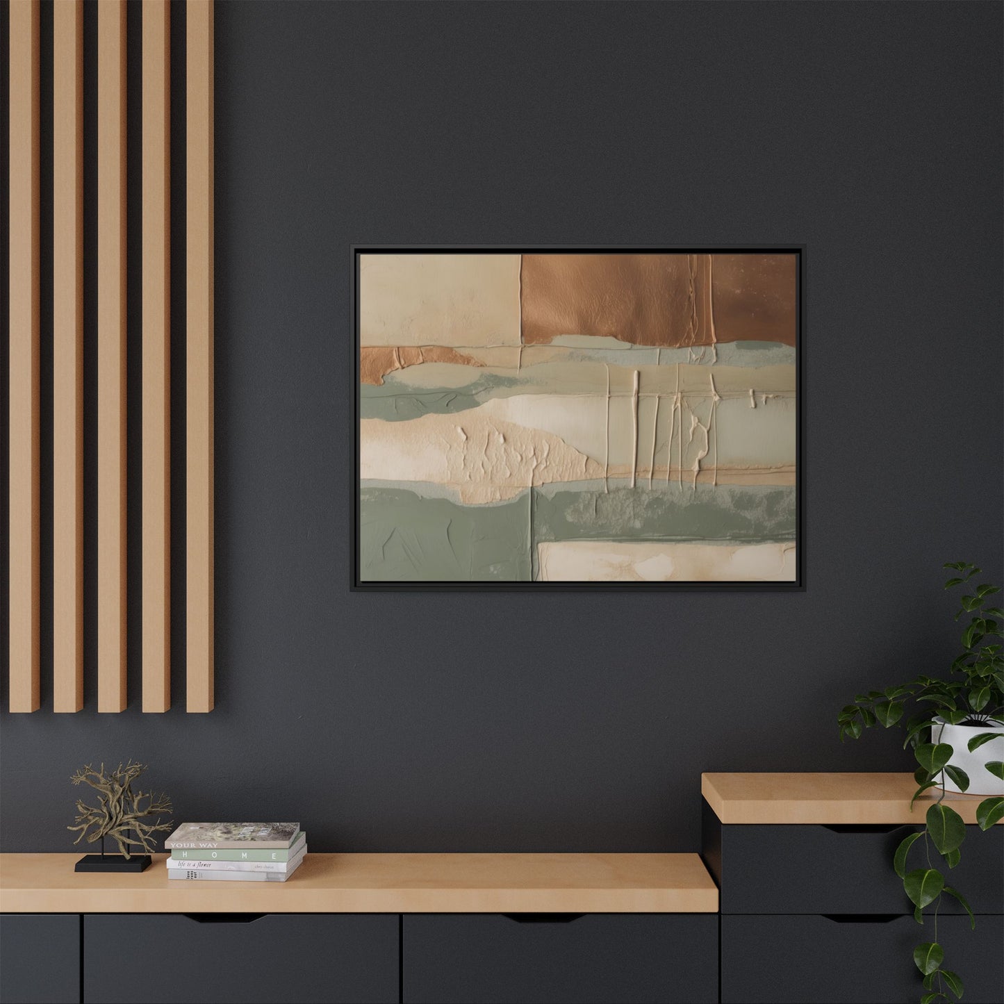 Matte Canvas, Framed (Multi-color)