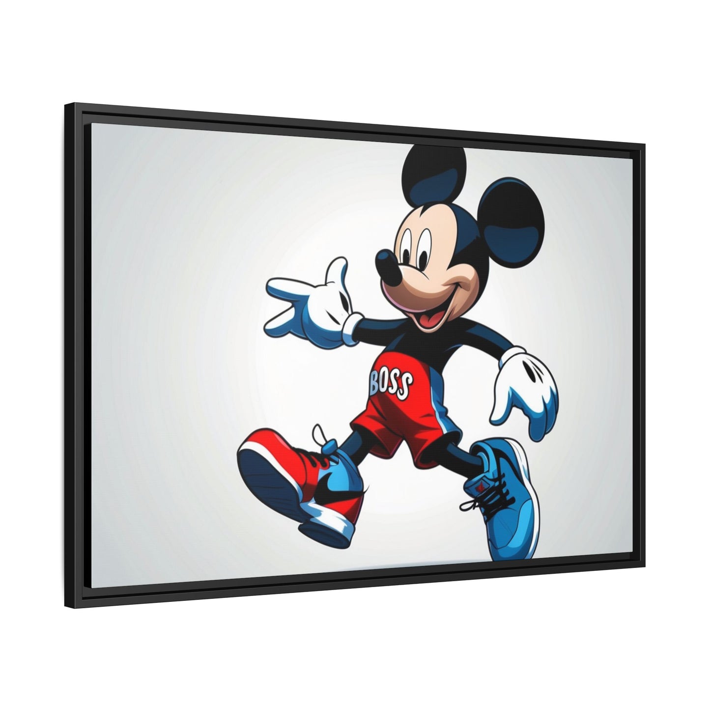 Mickey Mouse Boss Framed Canvas Art