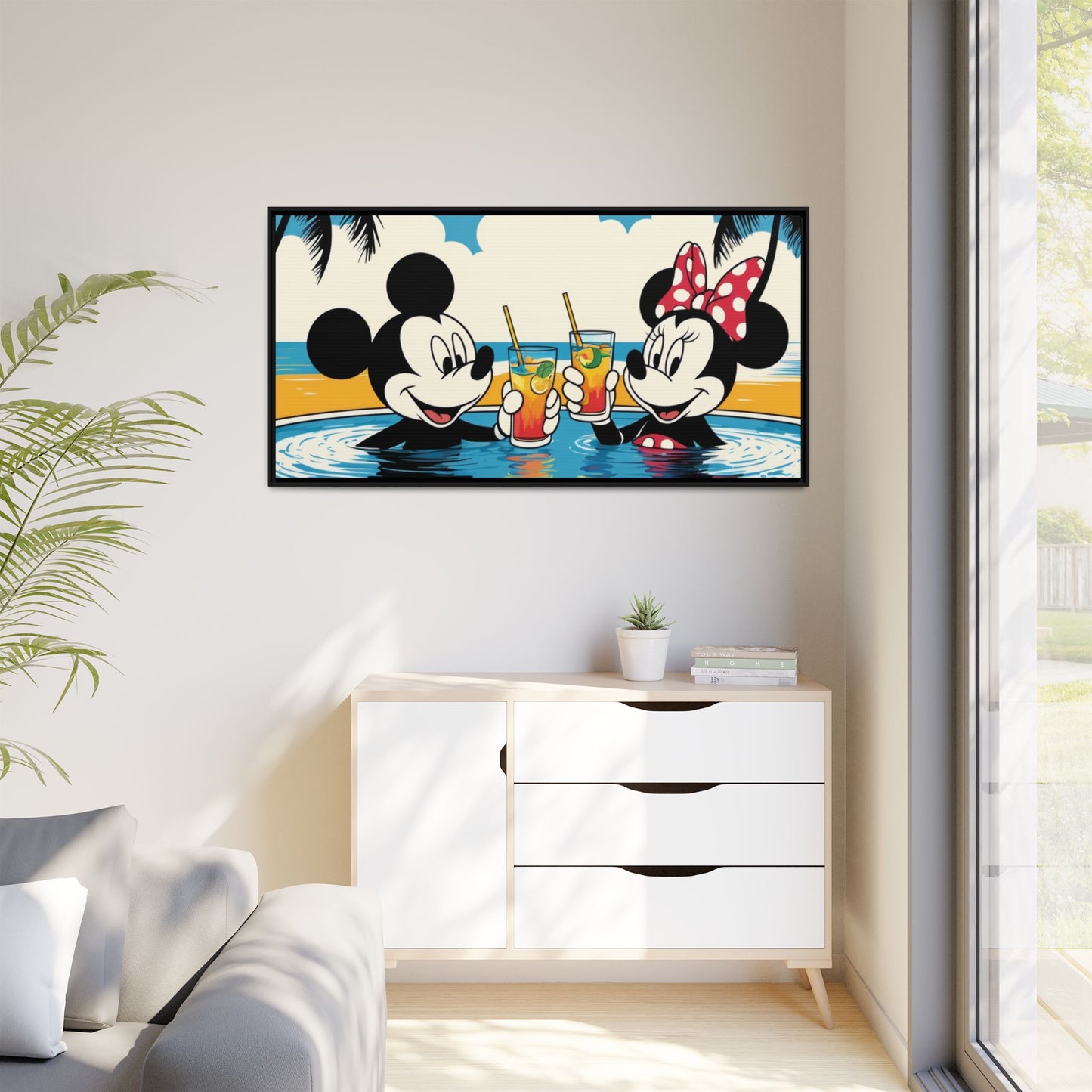 Matte Canvas, Framed (Multi-color)