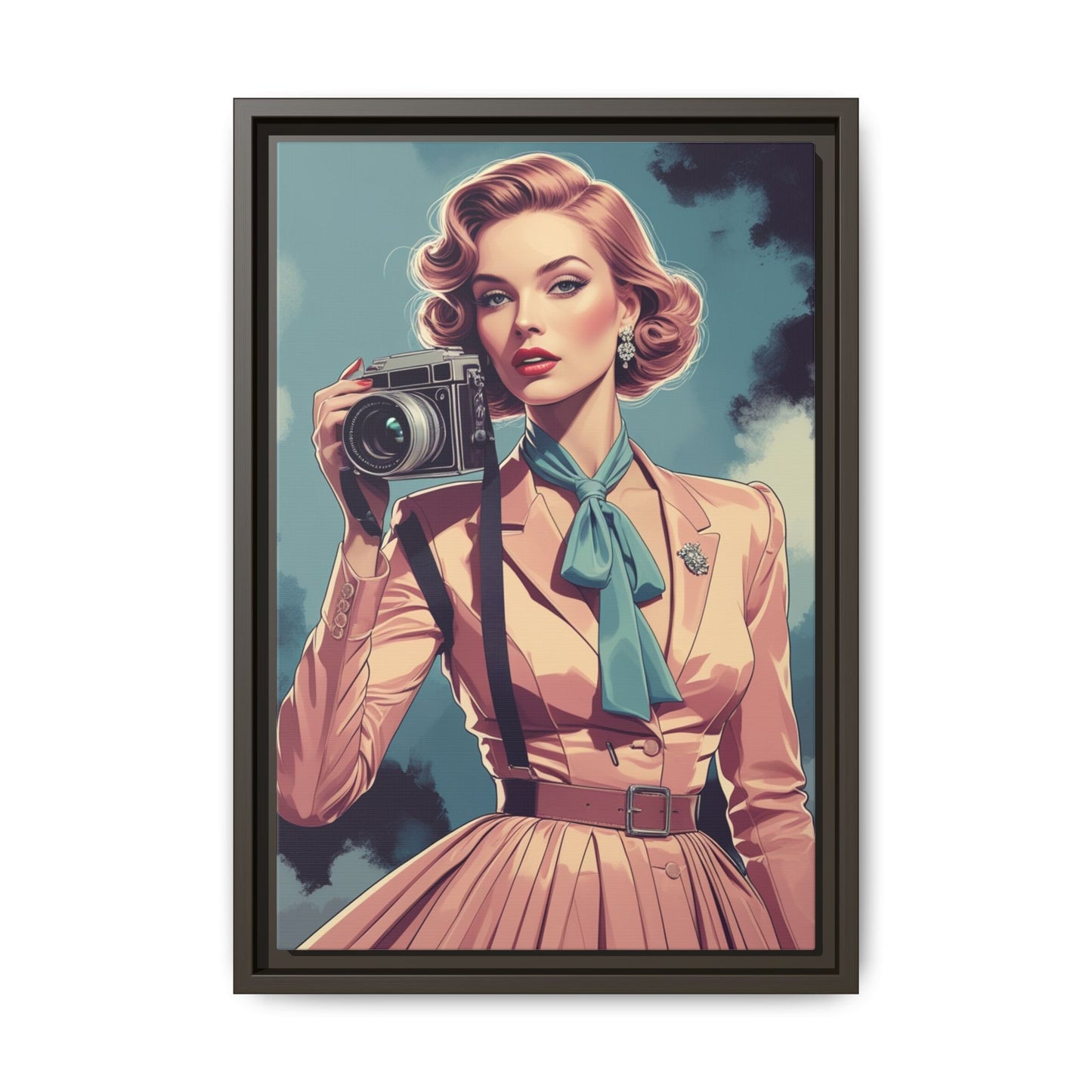 Matte Canvas, Framed (Multi-color)