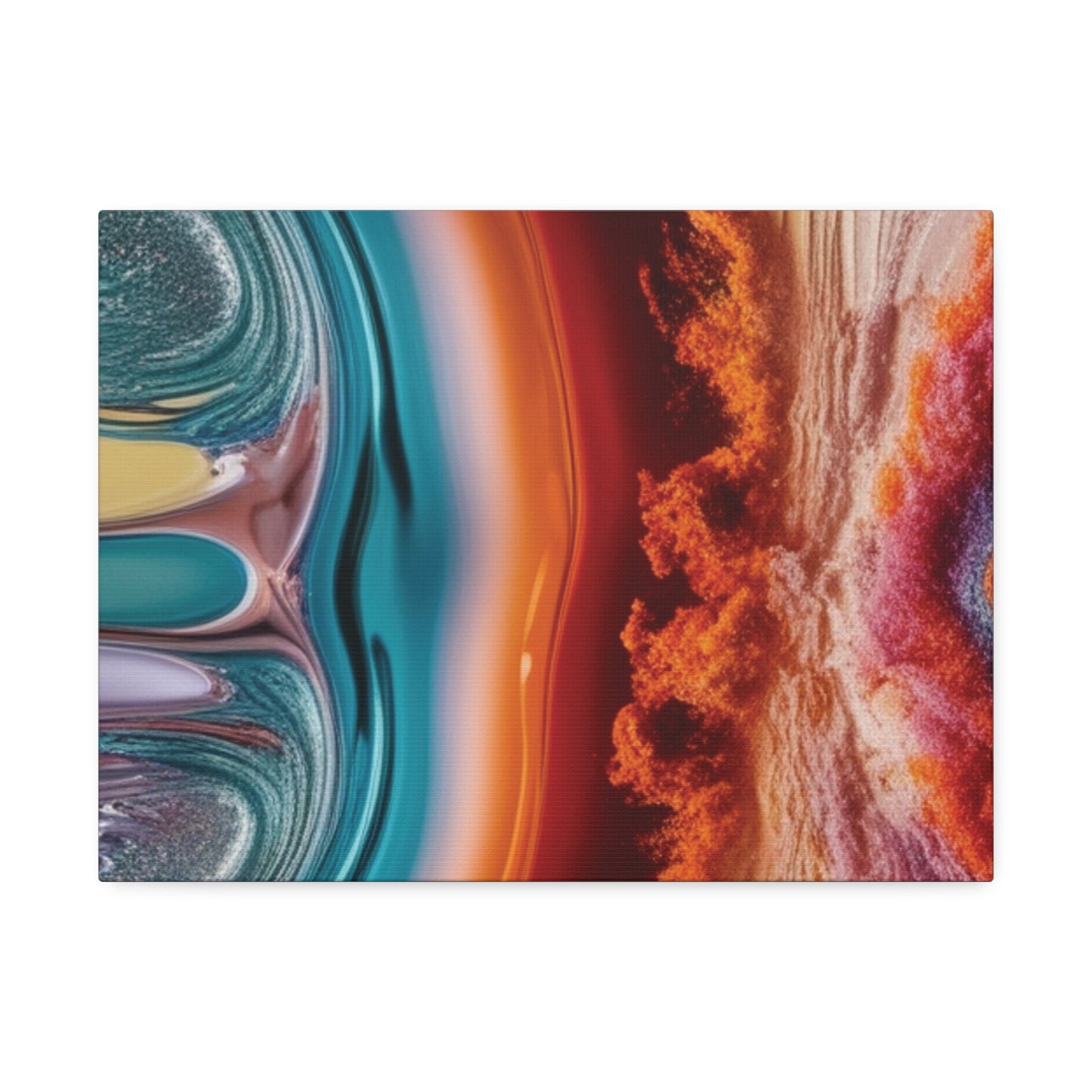Stunning Abstract Canvas Art - 15" Stretched Wall Decor