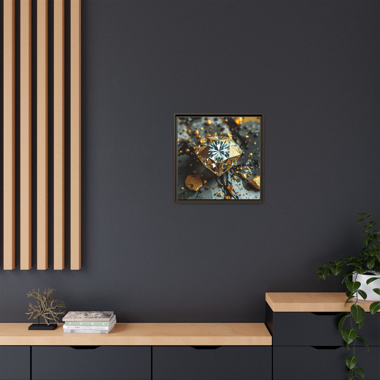 Matte Canvas, Framed (Multi-color)