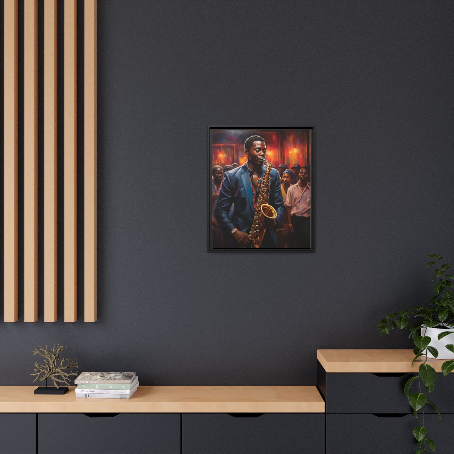 Matte Canvas, Framed (Multi-color)