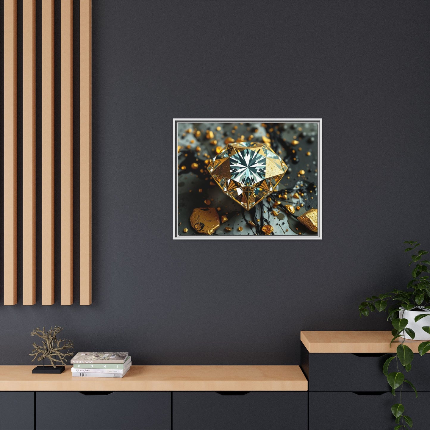 Matte Canvas, Framed (Multi-color)