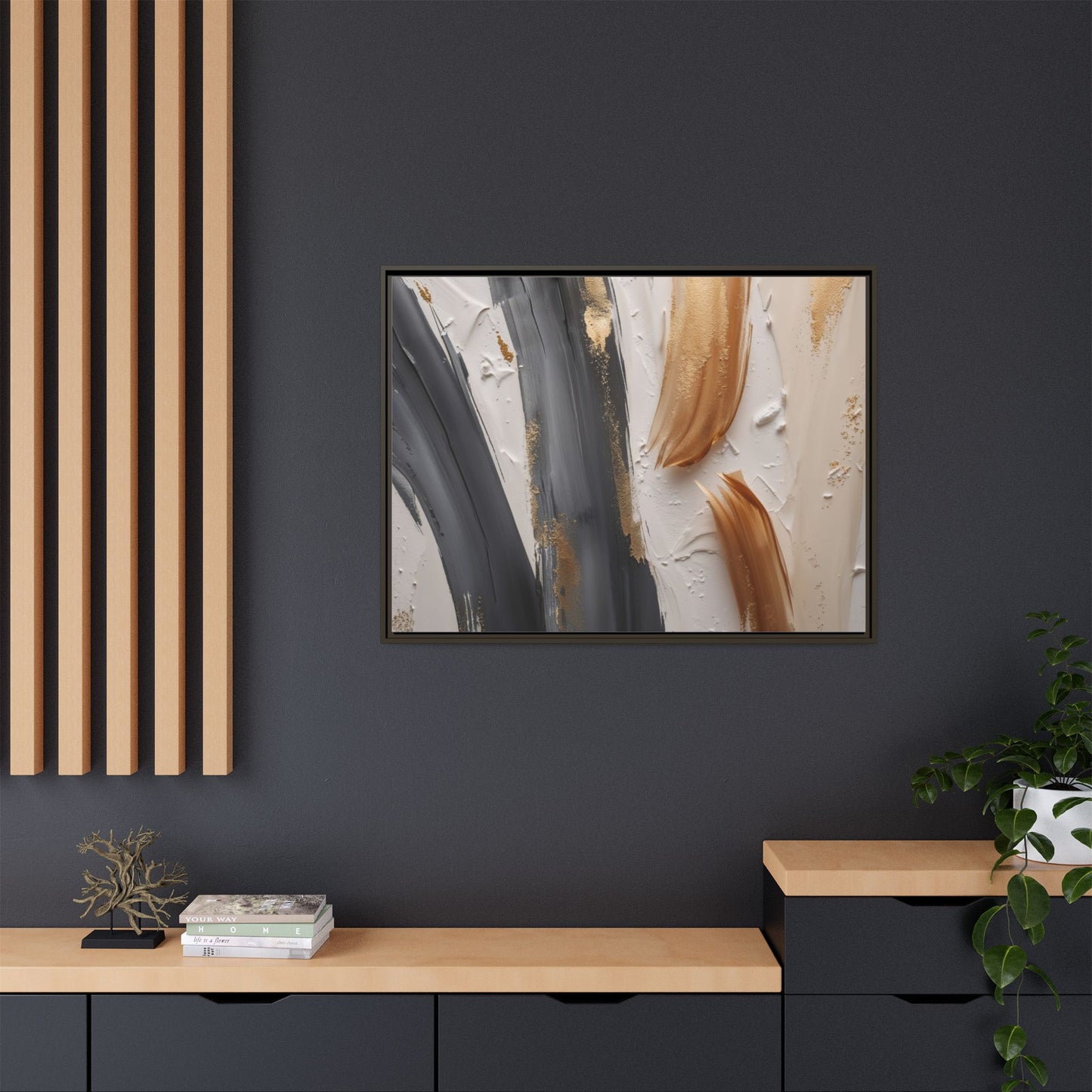 Matte Canvas, Framed (Multi-color)