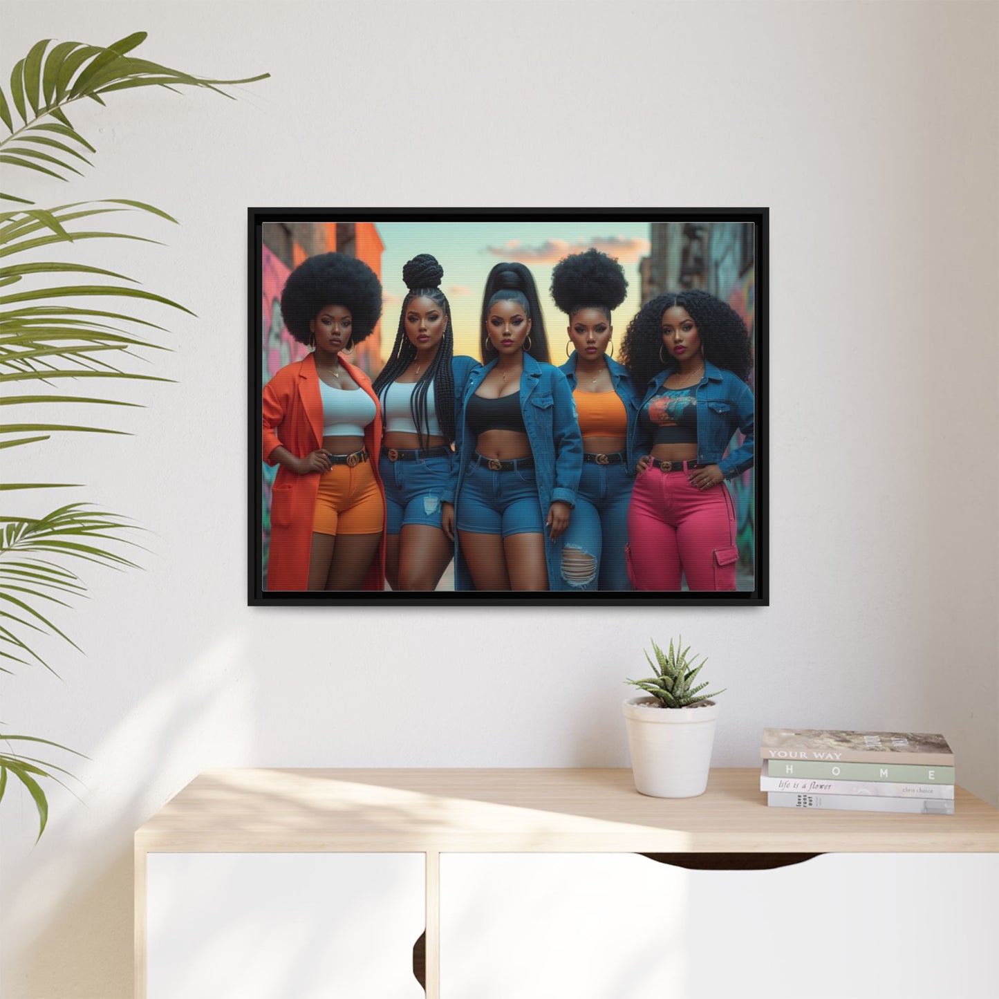 Matte Canvas, Framed (Multi-color)