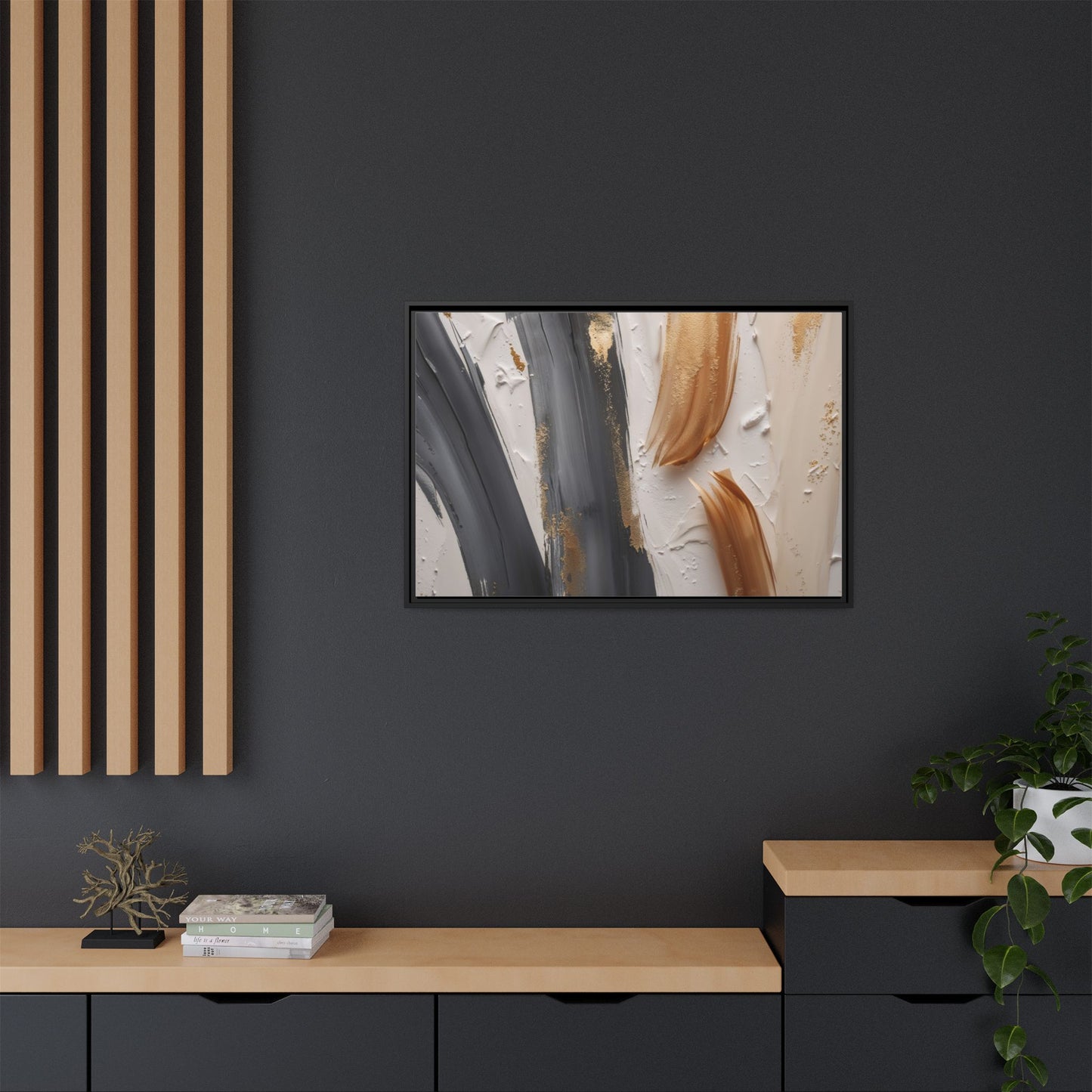 Matte Canvas, Framed (Multi-color)