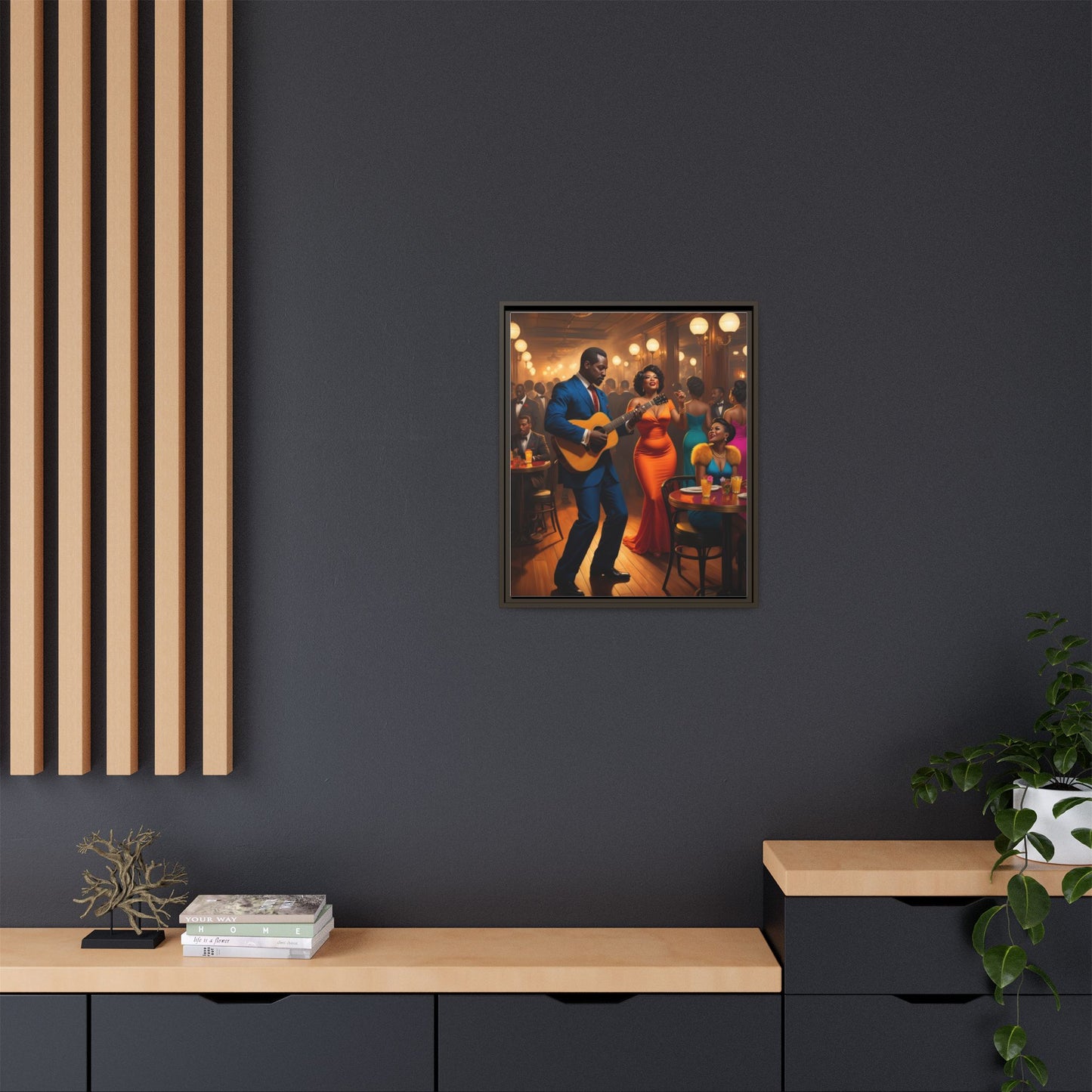 Matte Canvas, Framed (Multi-color)