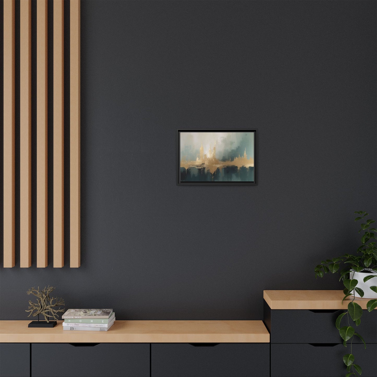 Matte Canvas, Framed (Multi-color)