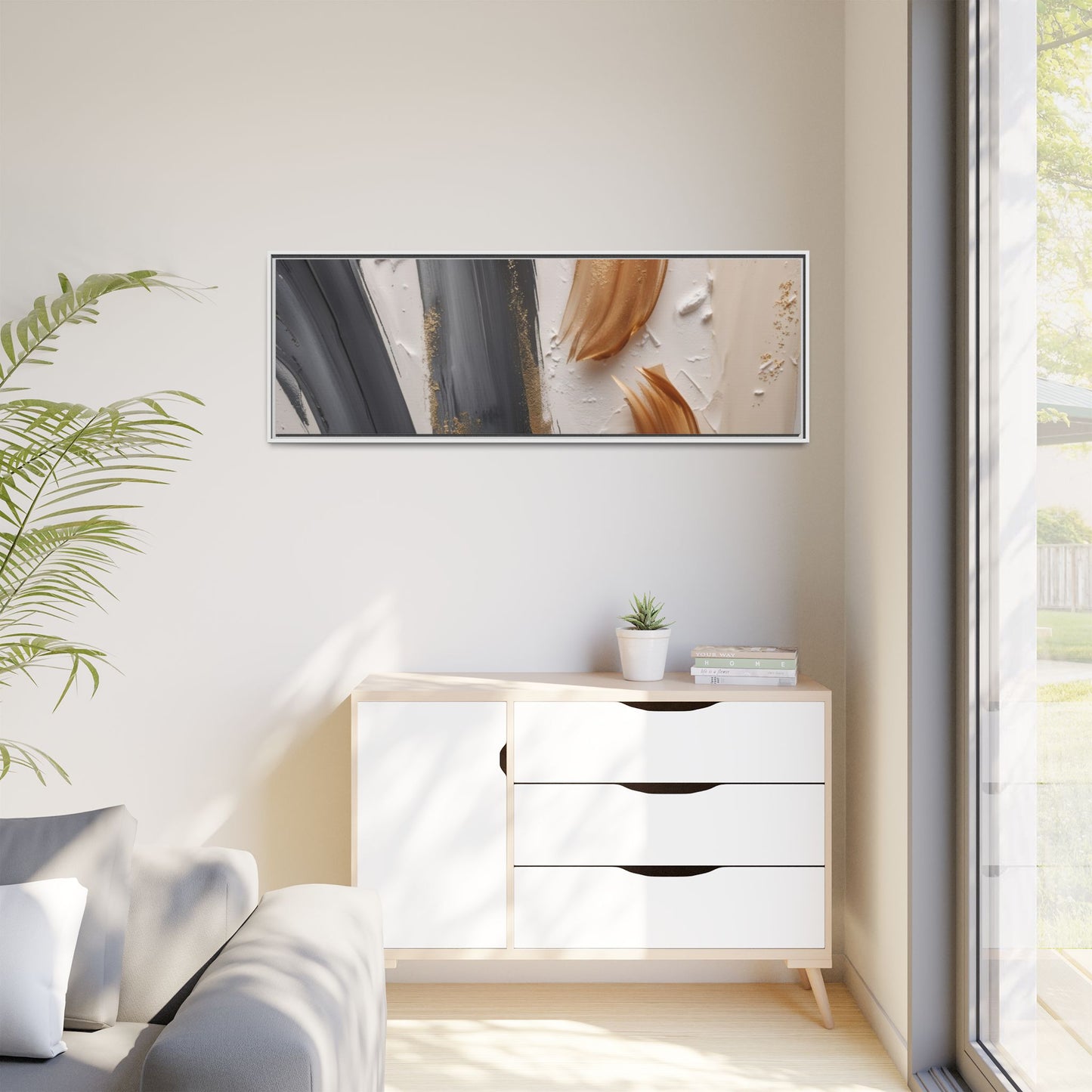 Matte Canvas, Framed (Multi-color)