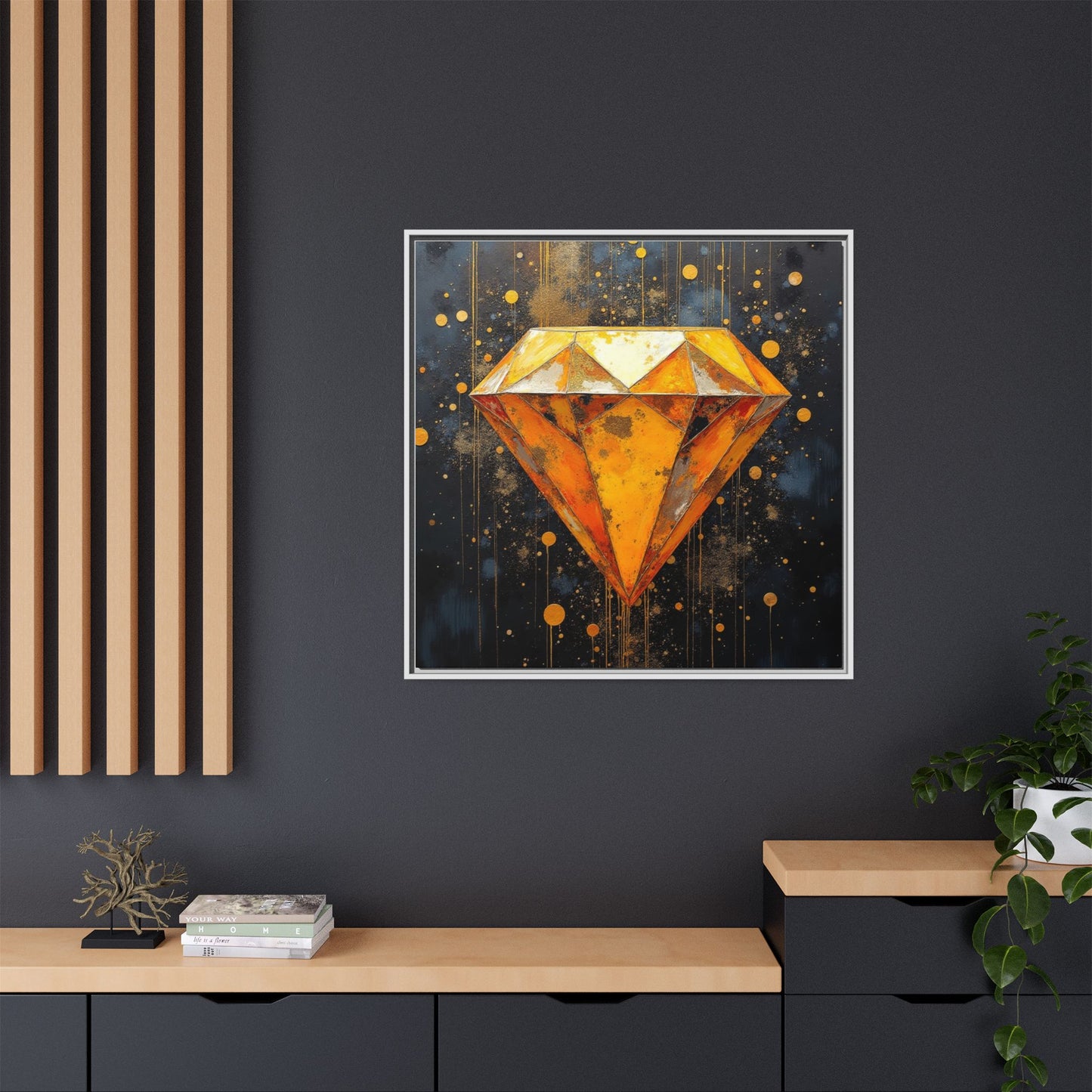 Matte Canvas, Framed (Multi-color)