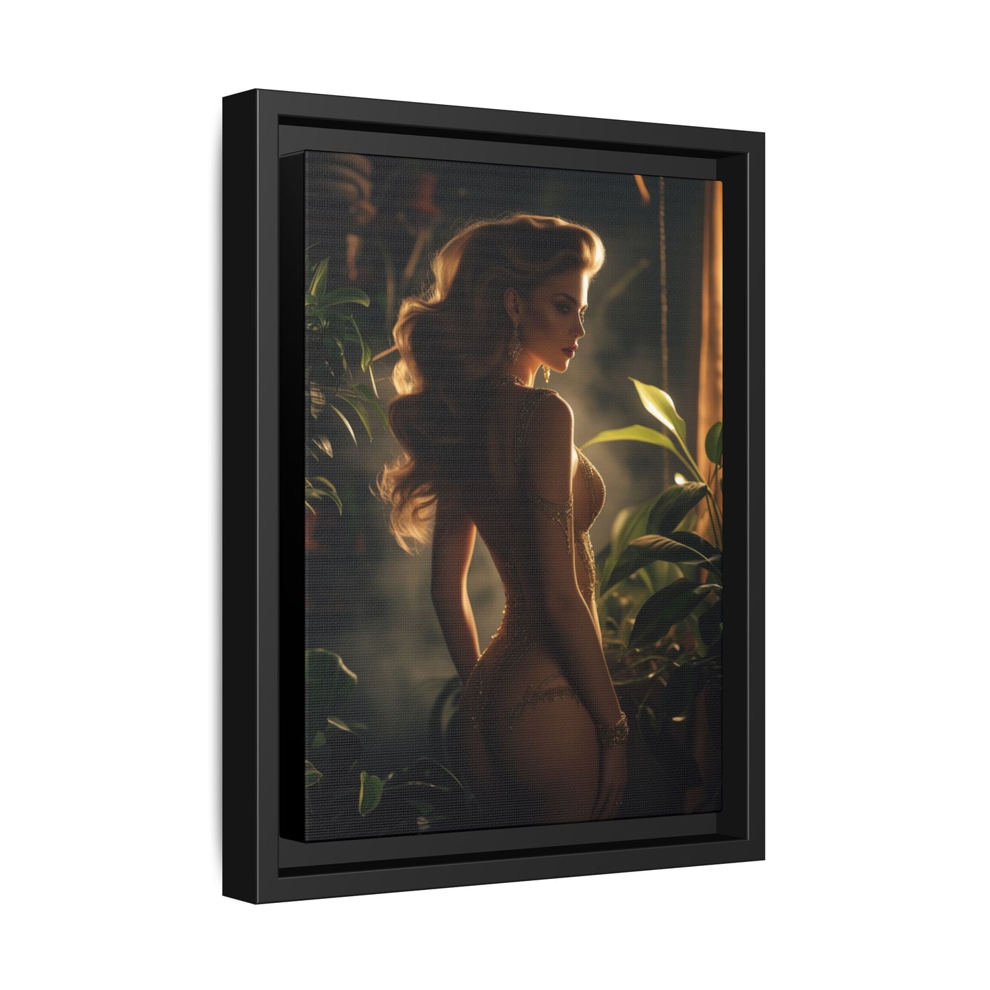 Elegant Matte Canvas Art Print - Framed Multi-color