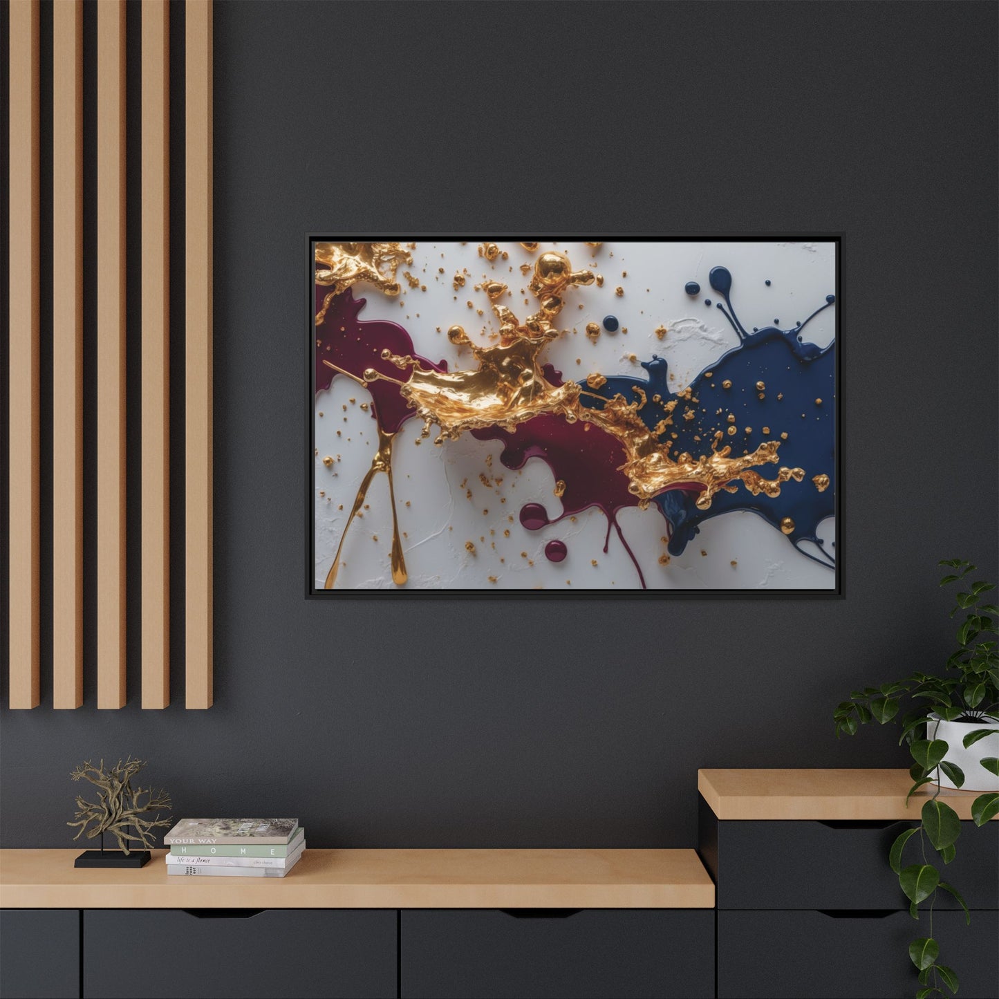 Matte Canvas, Framed (Multi-color)