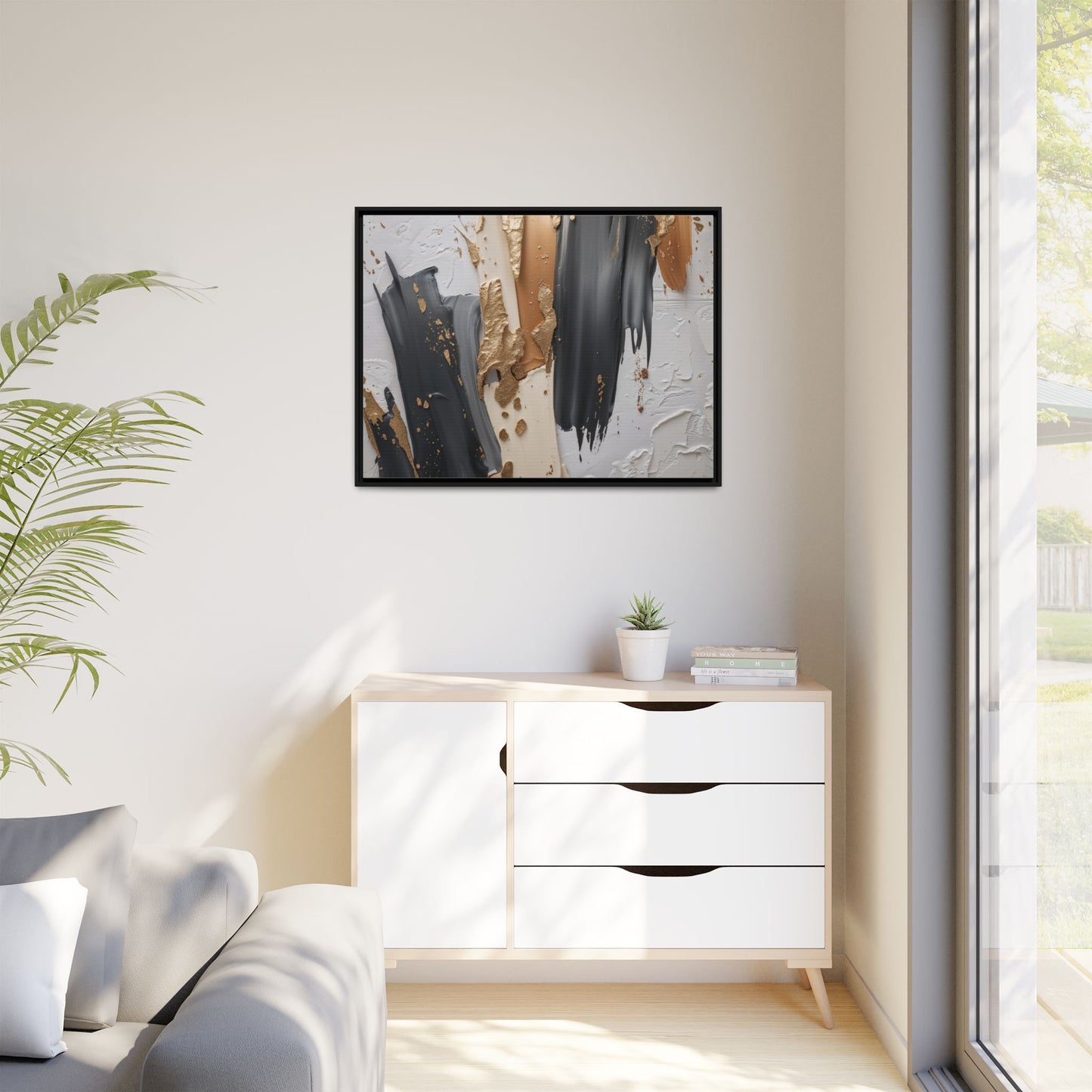 Matte Canvas, Framed (Multi-color)