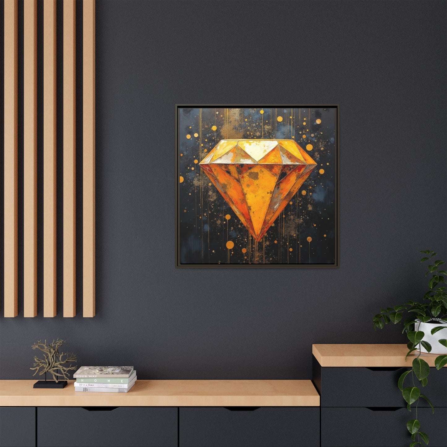 Matte Canvas, Framed (Multi-color)