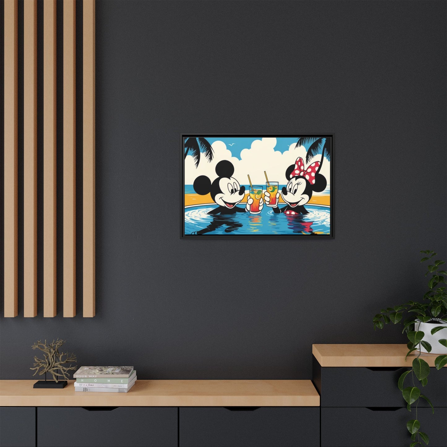 Matte Canvas, Framed (Multi-color)