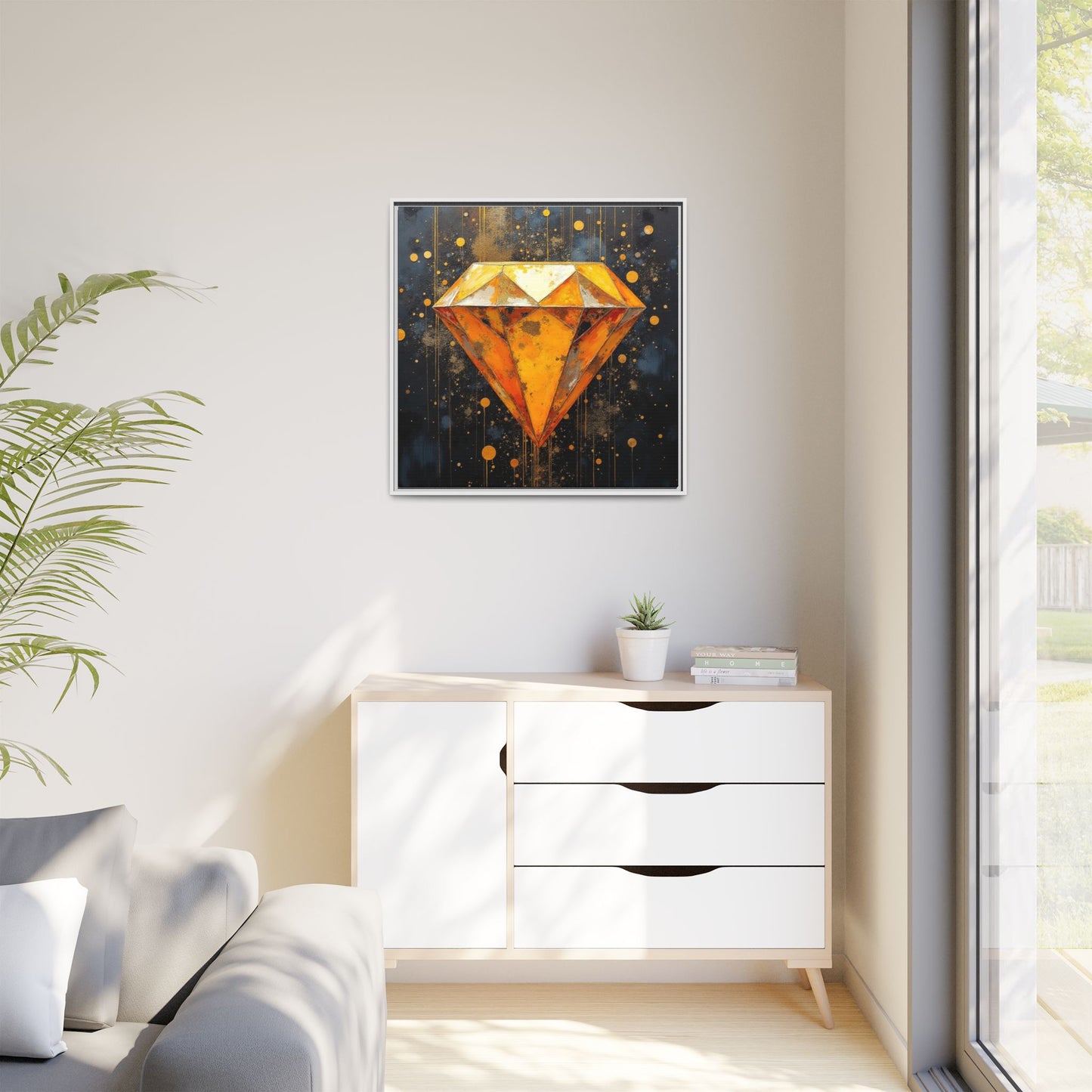 Matte Canvas, Framed (Multi-color)