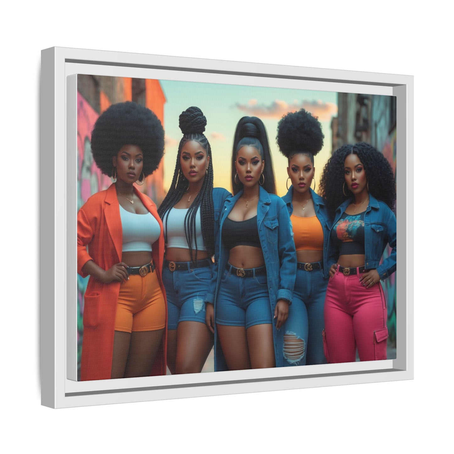 Matte Canvas, Framed (Multi-color)