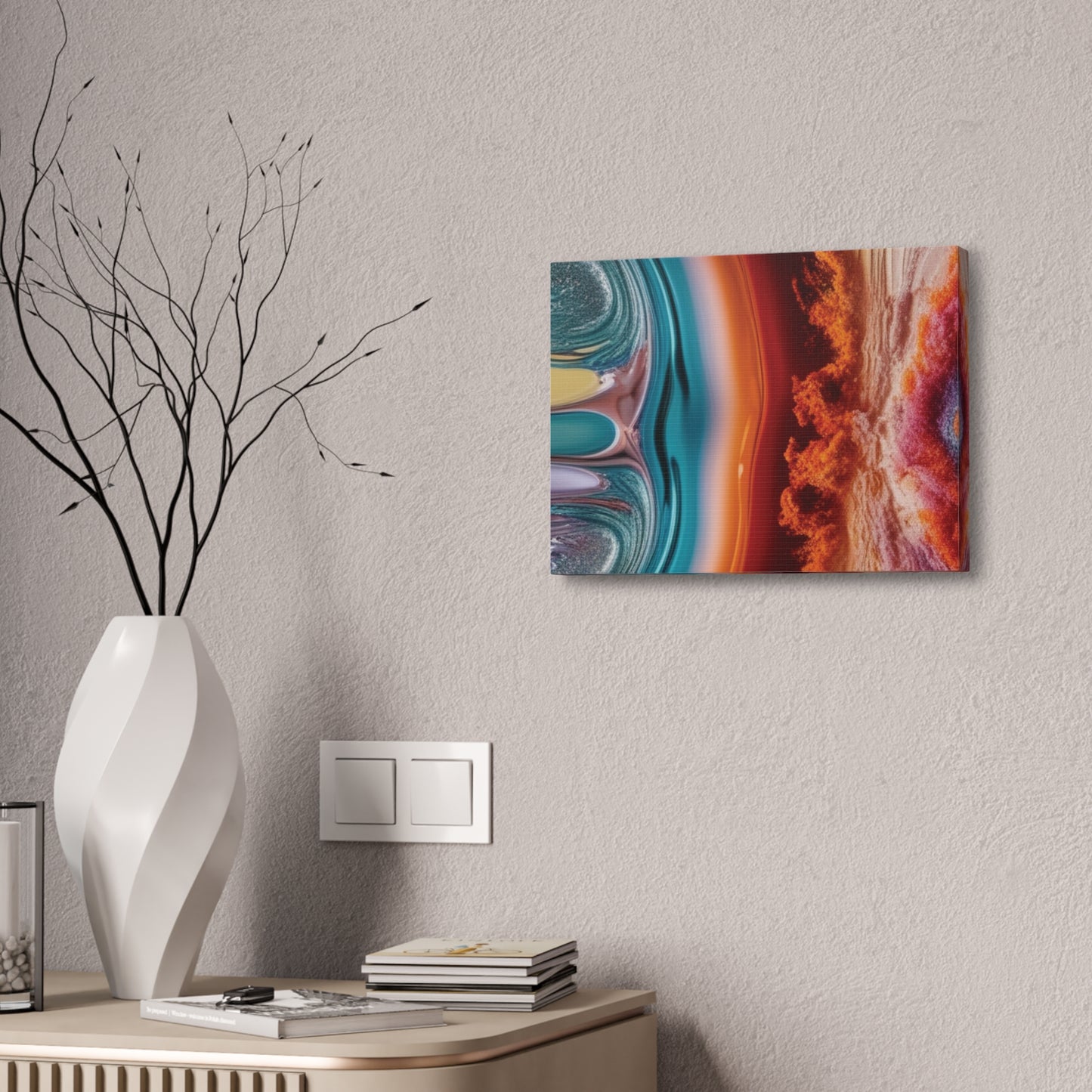 Stunning Abstract Canvas Art - 15" Stretched Wall Decor