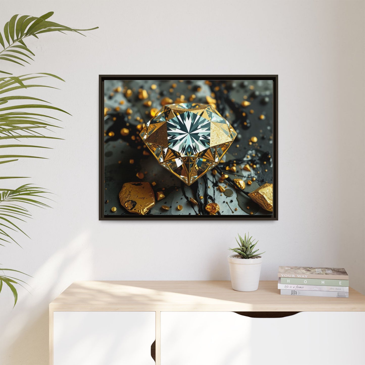 Matte Canvas, Framed (Multi-color)