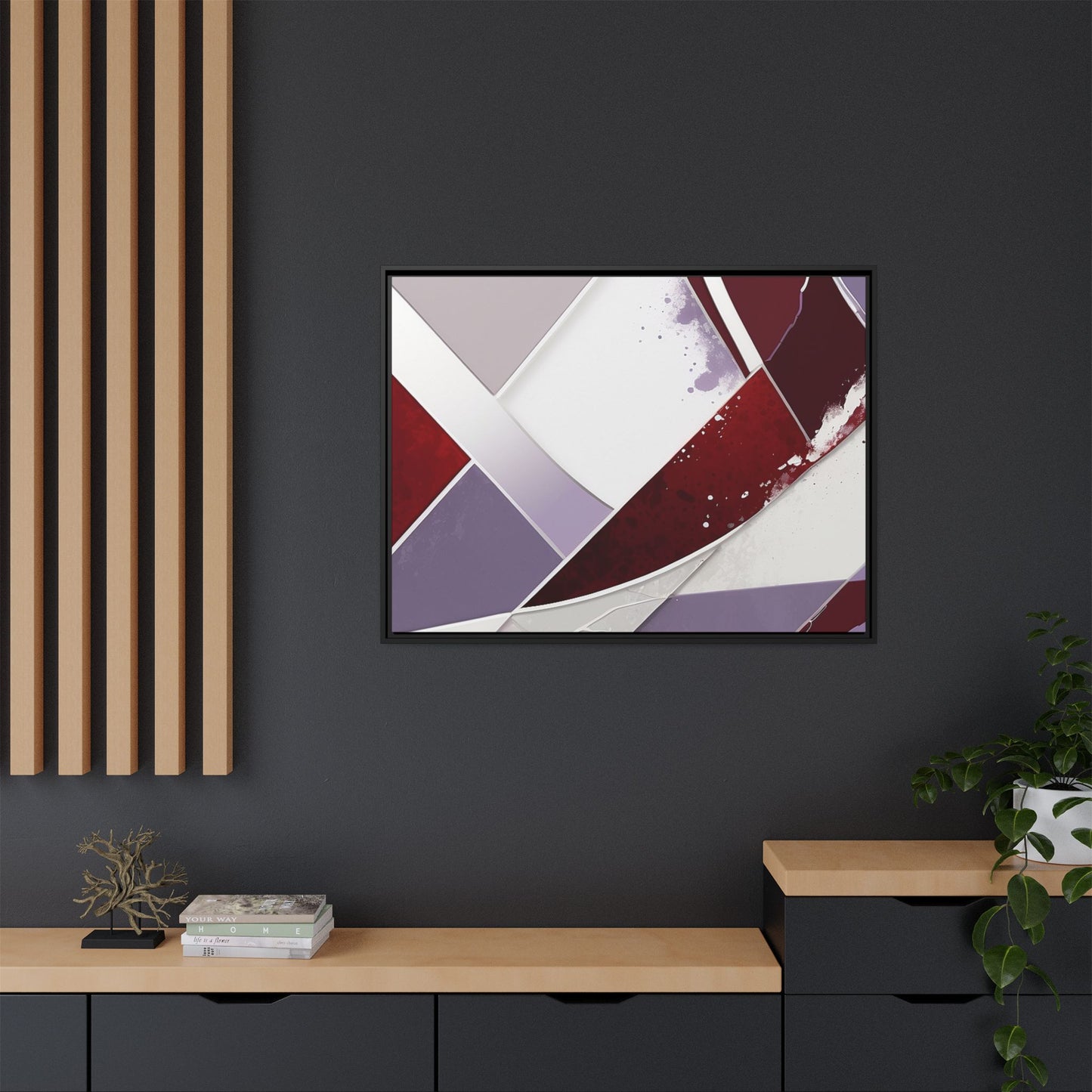Matte Canvas, Framed (Multi-color)