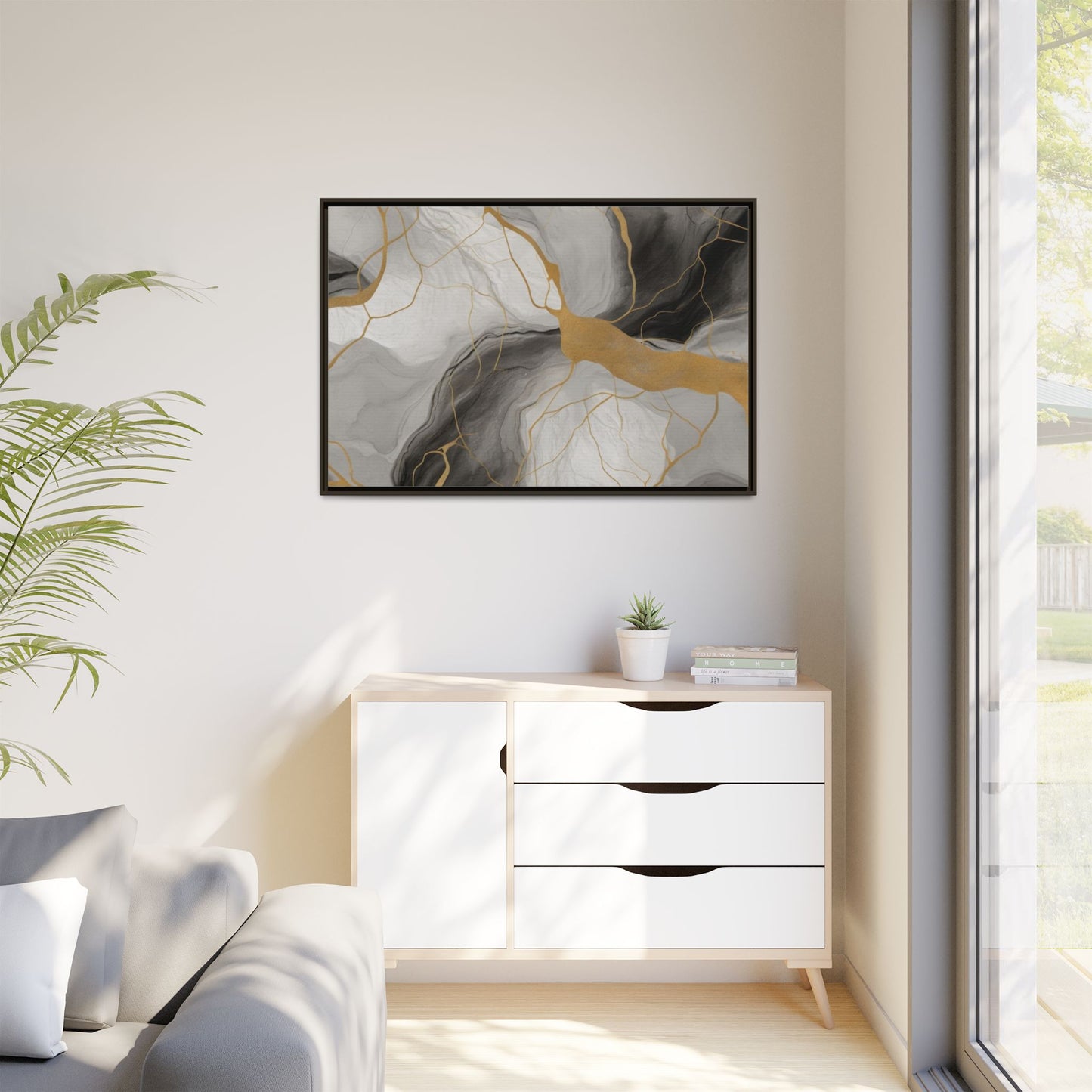 Matte Canvas, Framed (Multi-color)