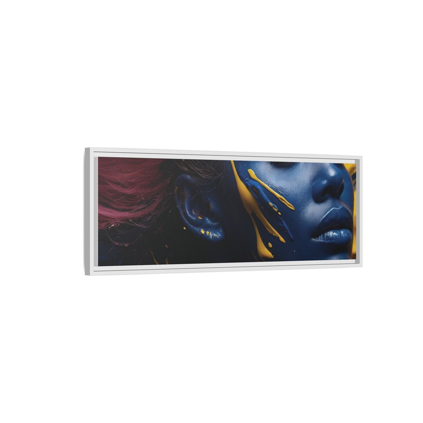 Vibrant Abstract Art Print - Multicolor Framed Canvas Wall Decor