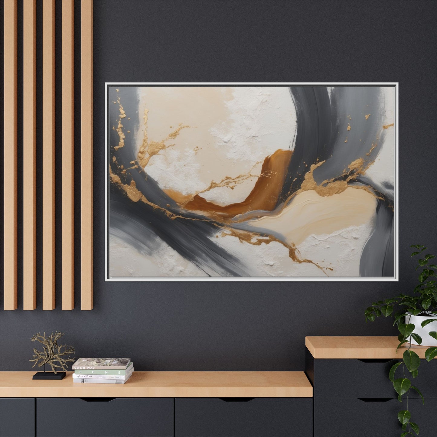 Matte Canvas, Framed (Multi-color)