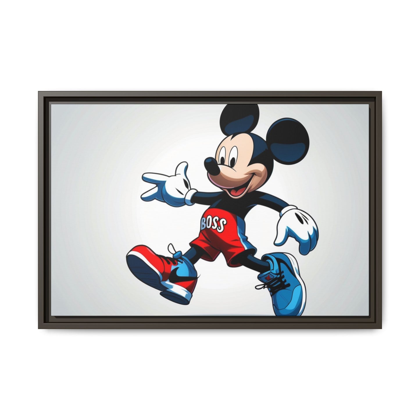 Mickey Mouse Boss Framed Canvas Art