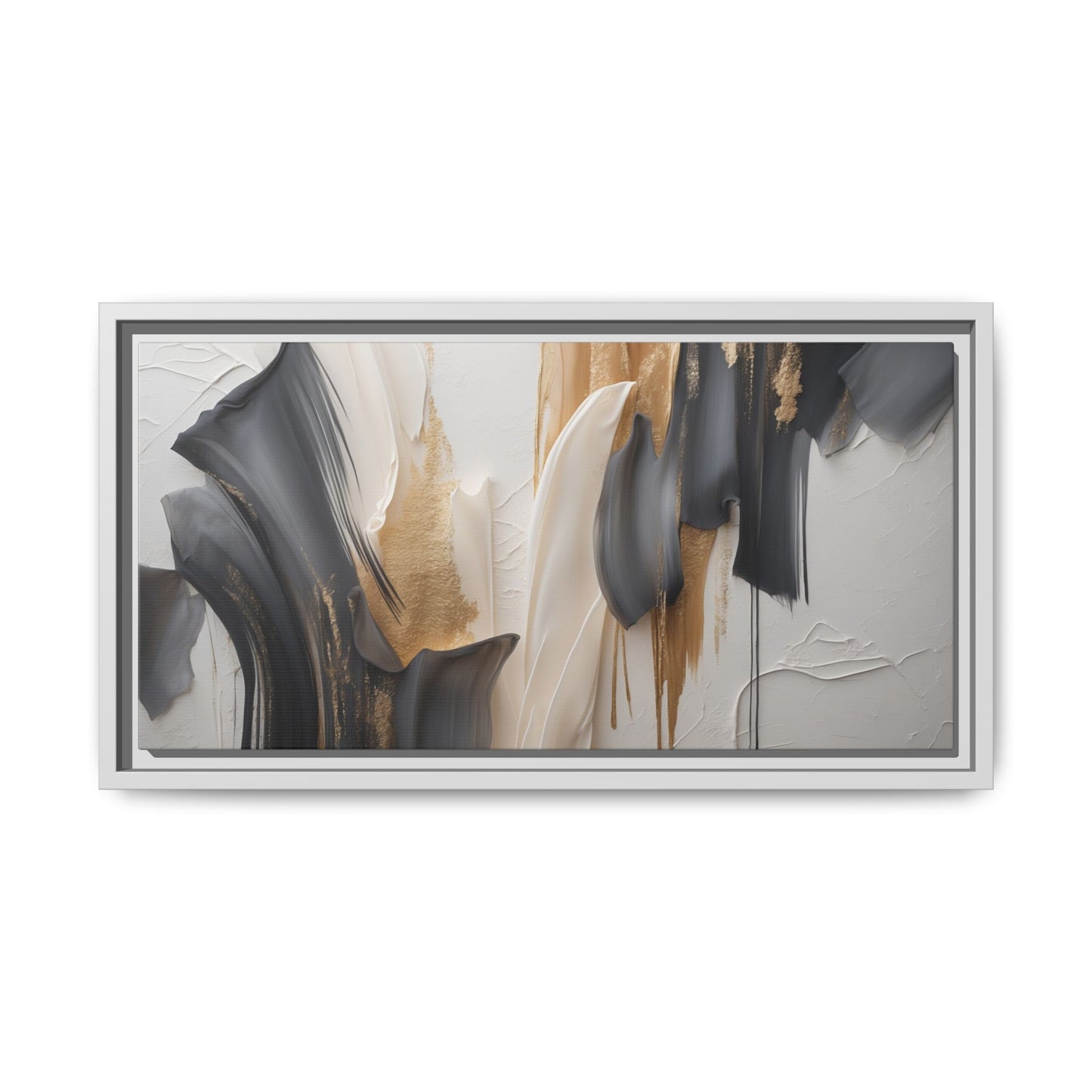 Abstract Multi-Color Framed Canvas Art - Modern Home Decor