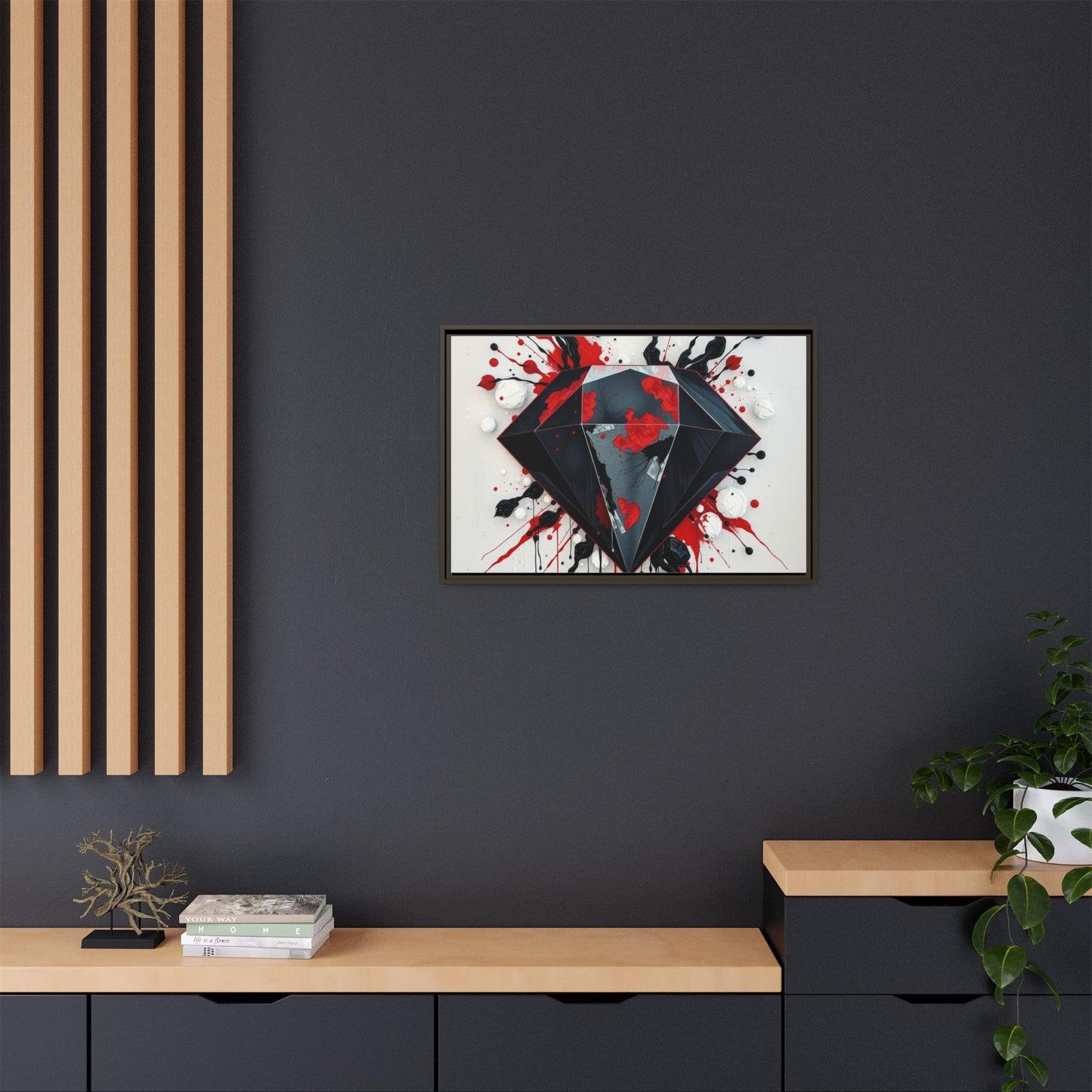 Matte Canvas, Framed (Multi-color)