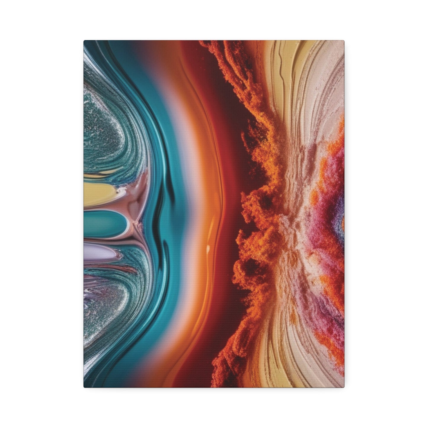 Stunning Abstract Canvas Art - 15" Stretched Wall Decor