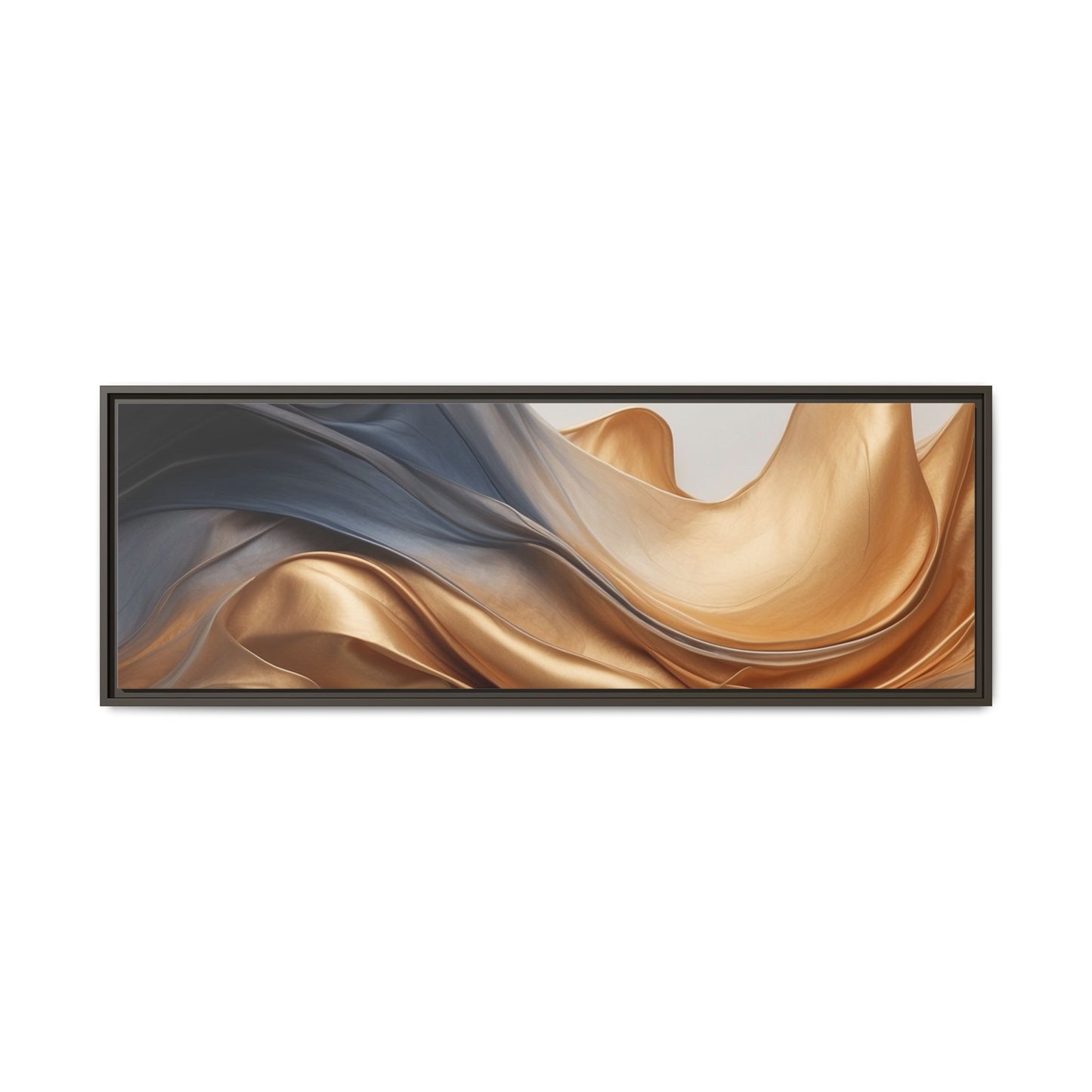 Abstract Matte Canvas Art Print - Framed Multi-color Wall Decor
