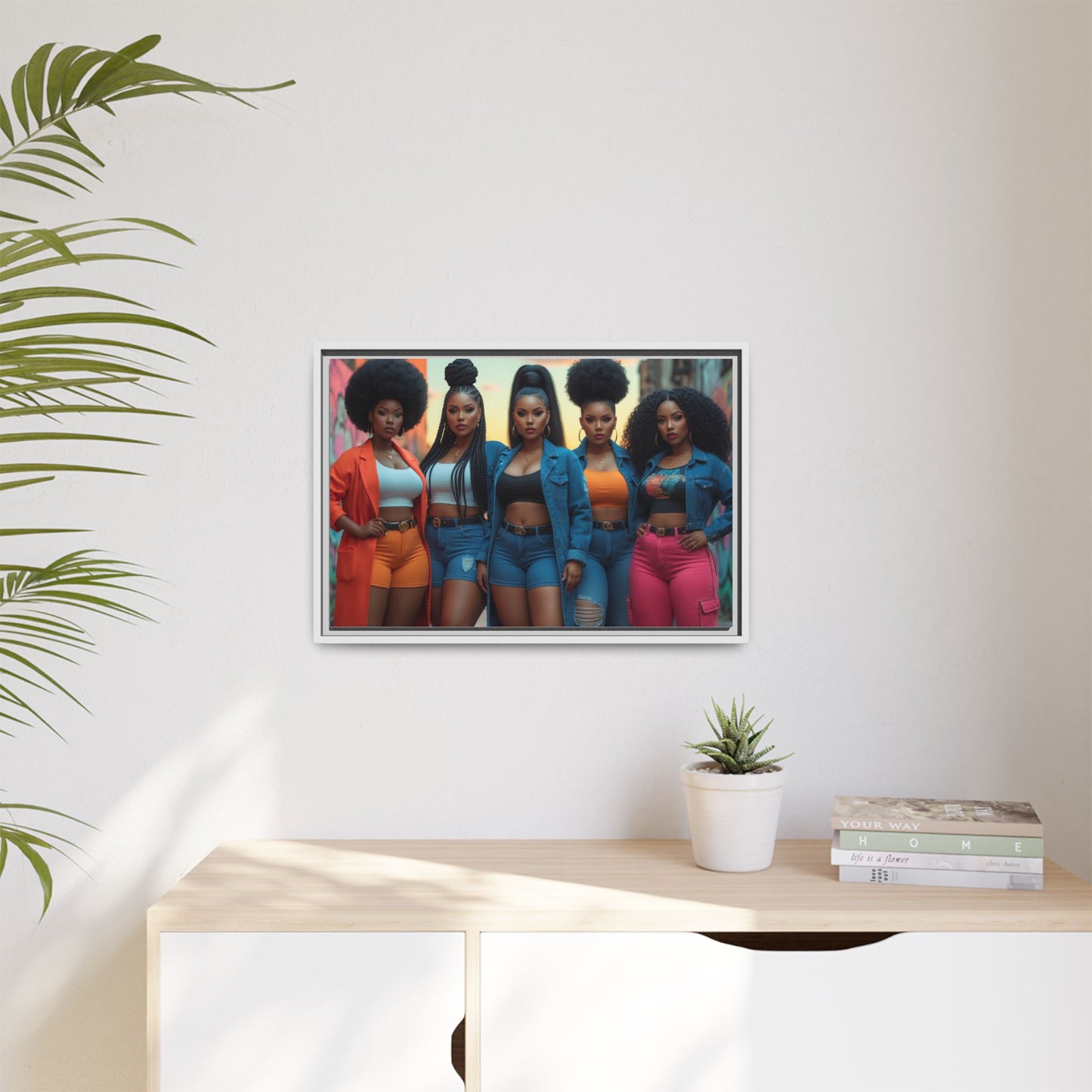 Matte Canvas, Framed (Multi-color)