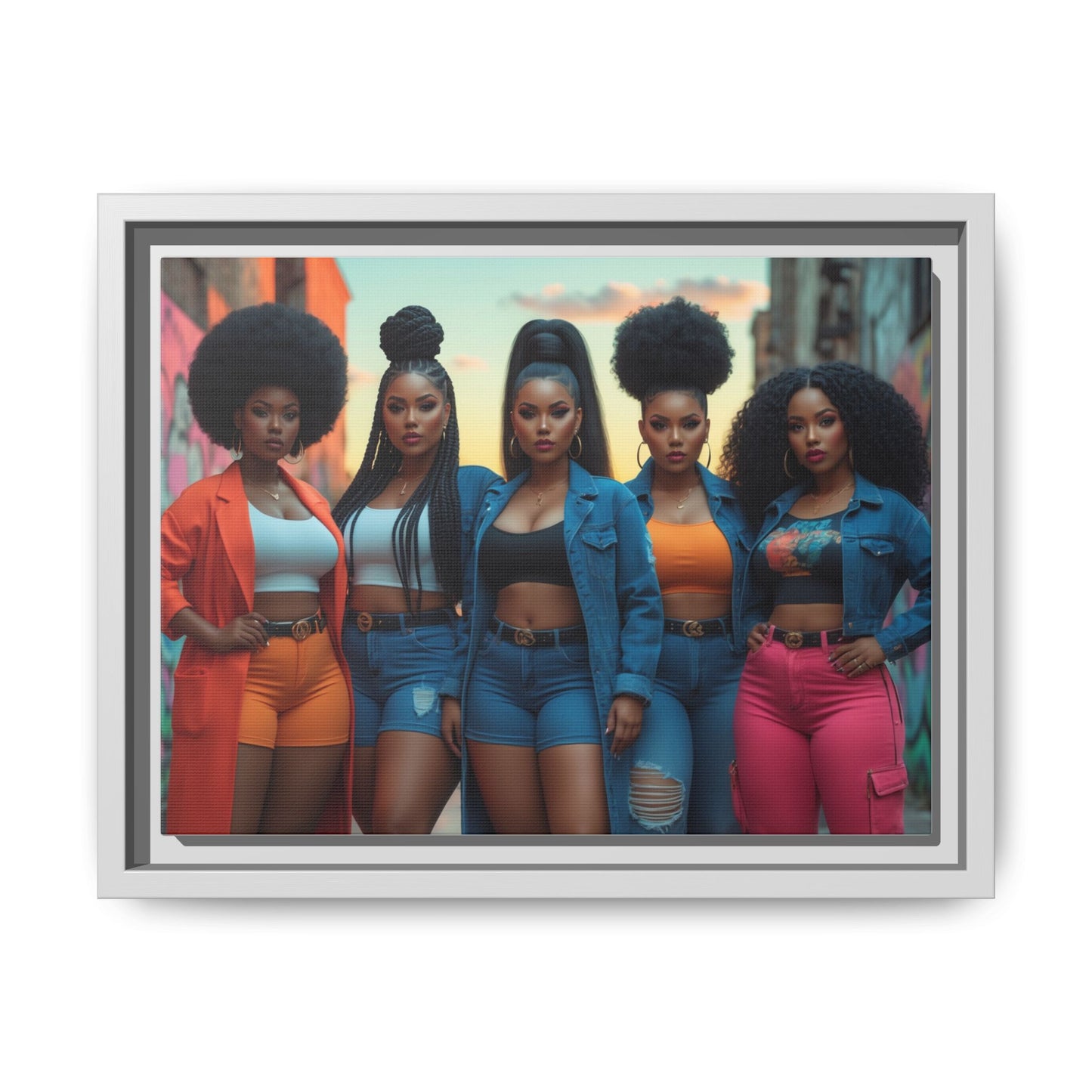 Matte Canvas, Framed (Multi-color)