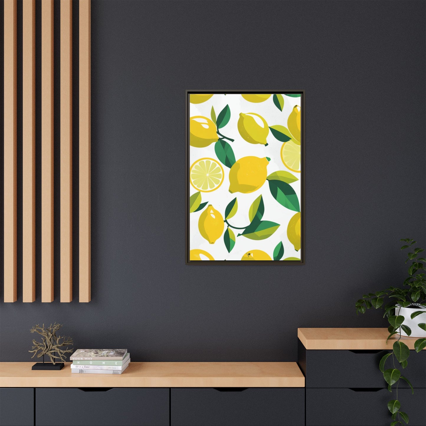 Matte Canvas, Framed (Multi-color)