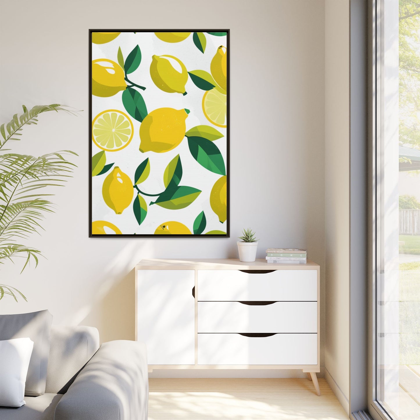Matte Canvas, Framed (Multi-color)